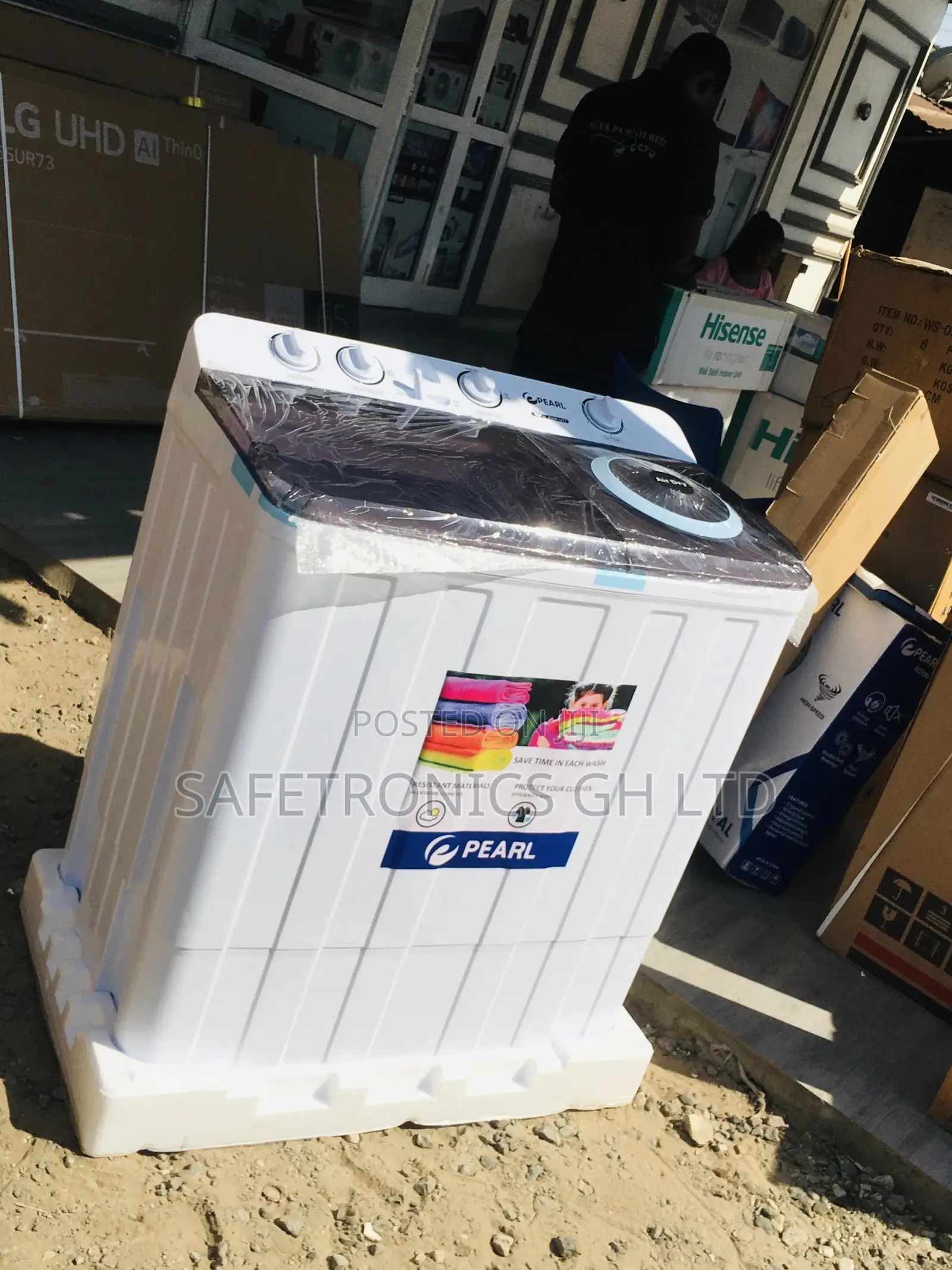 Available Pearl Washingmachine Semiautomatic 12kg Topload