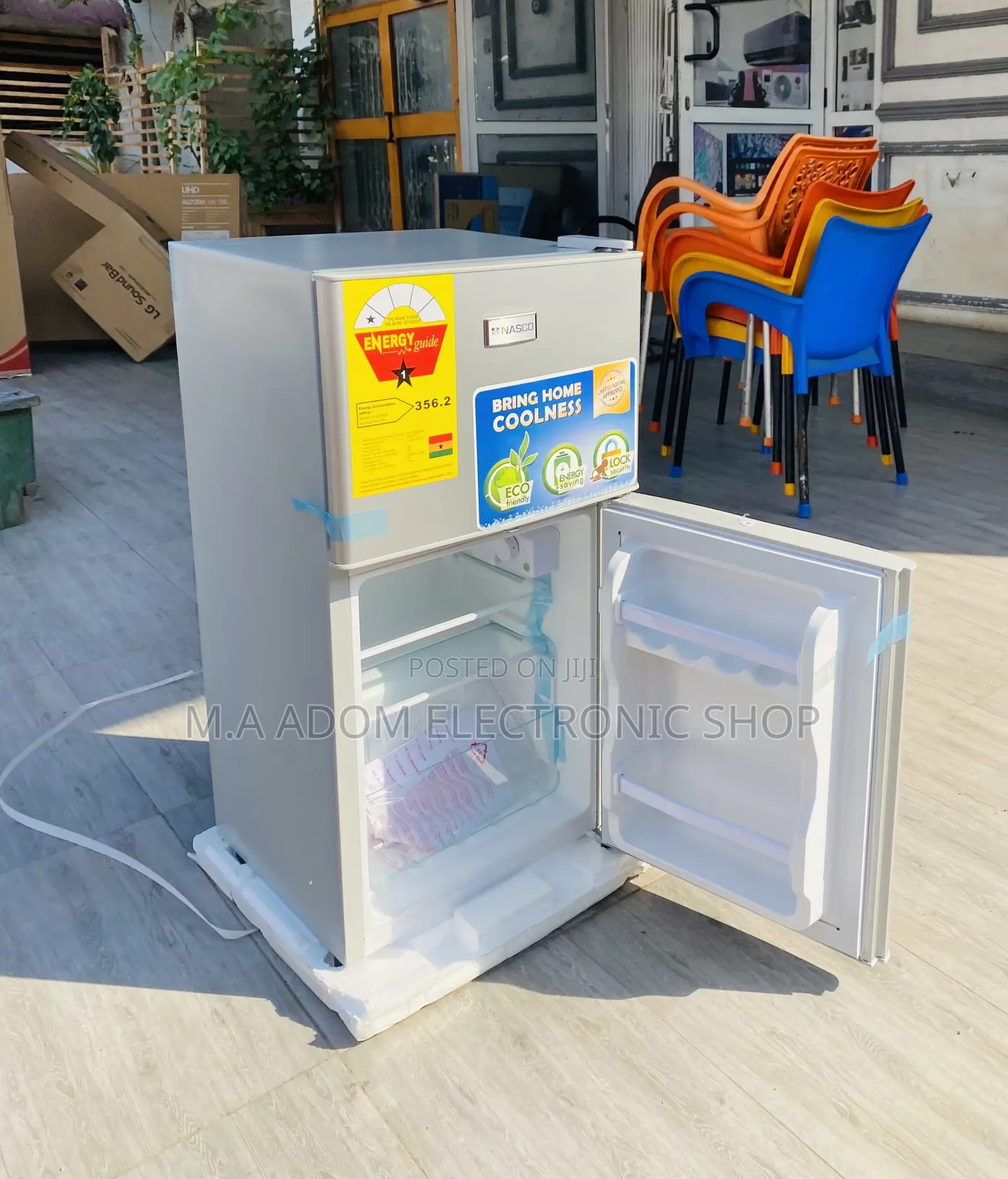 Best Nasco Nasf2-120 Double Door Refrigerator 