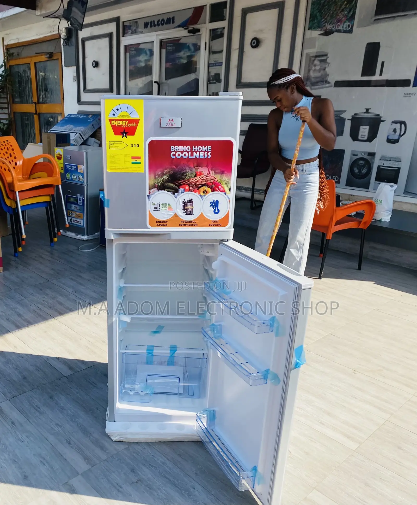 Purchase Affordable Zara 22TM Double Door Refrigerator 