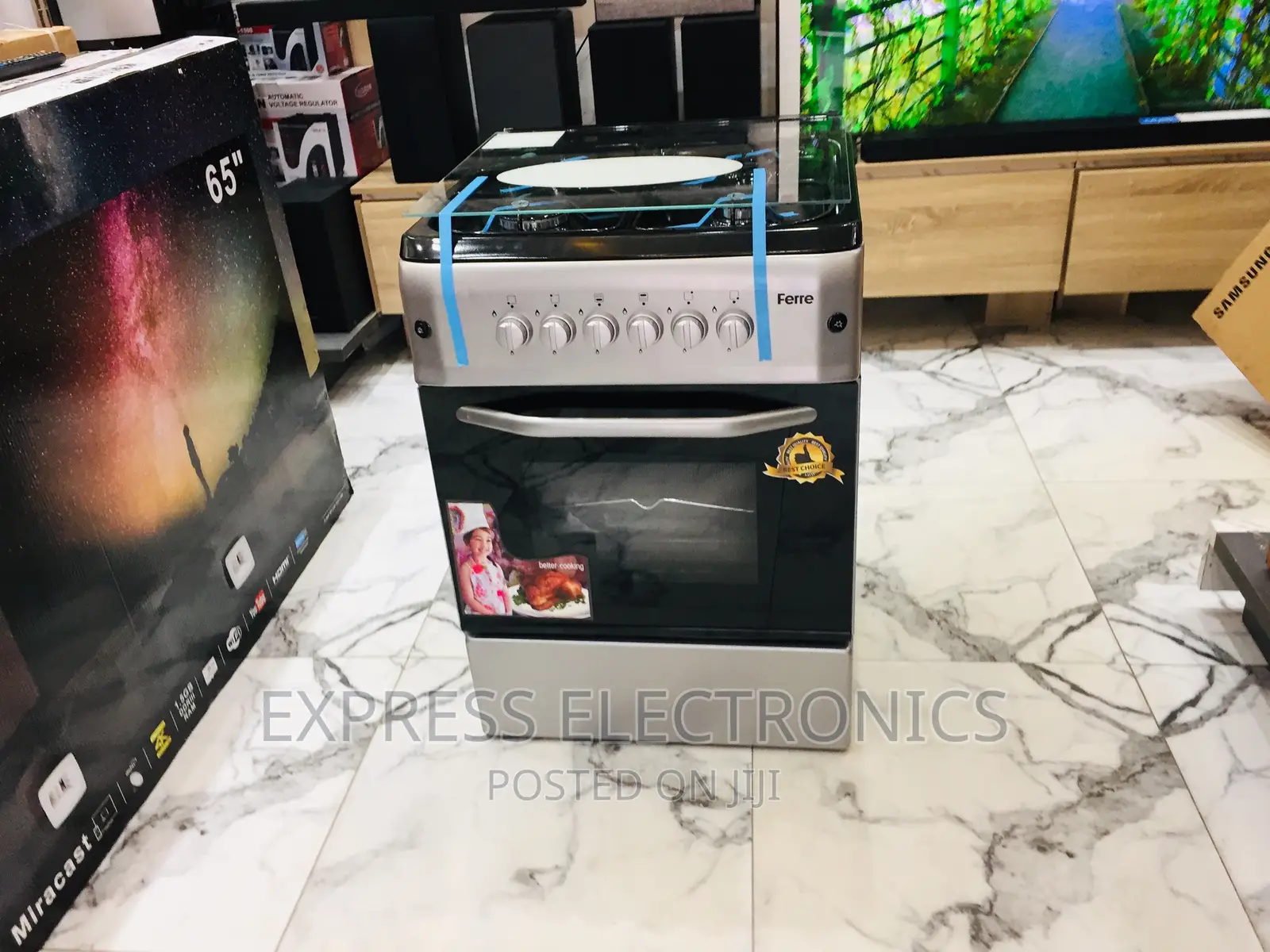 Better Deal on Sliver Gas Cooker Oven Grill Rotisserie 4b