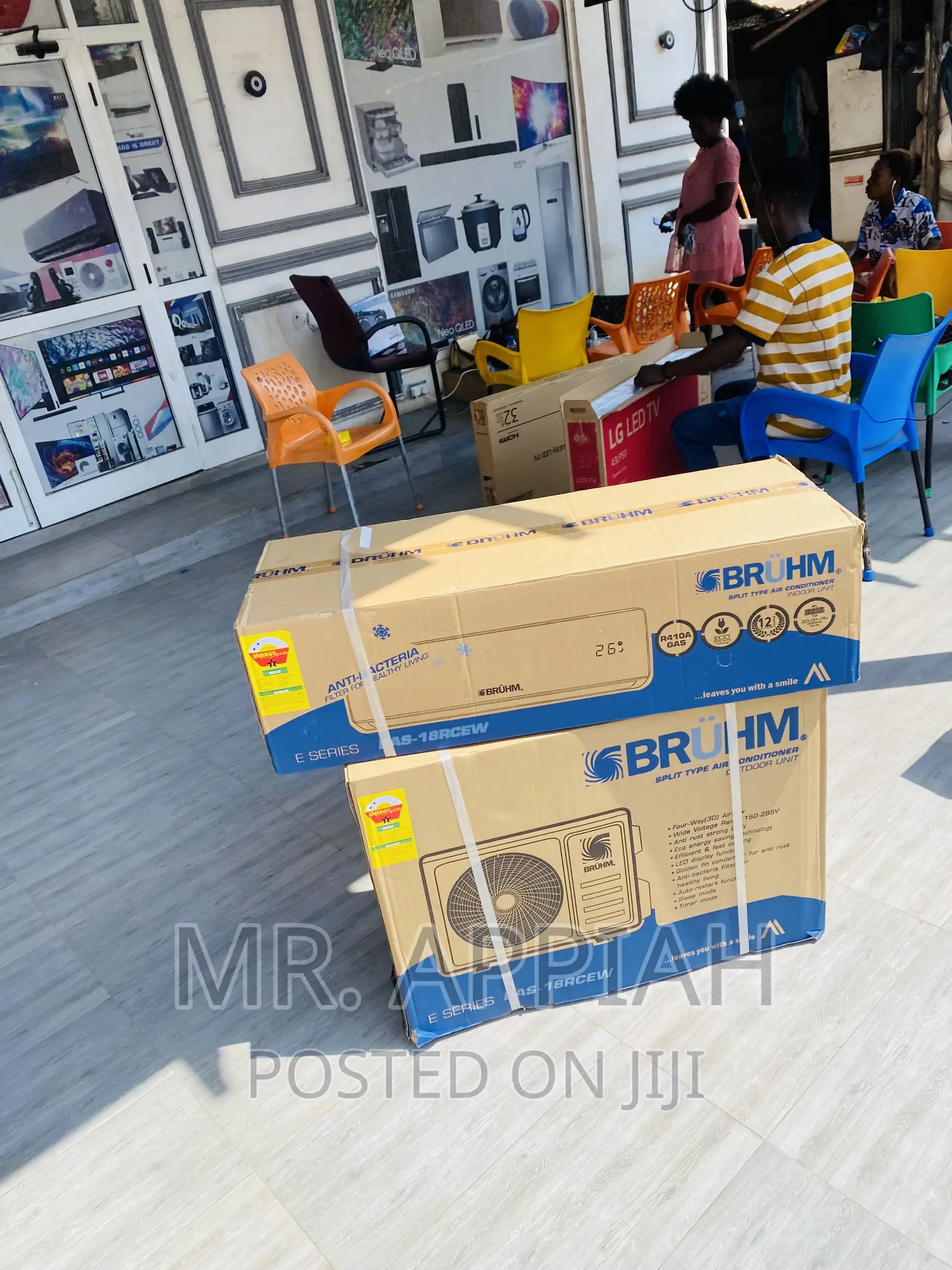 Fast Cooling Bruhm 2.0hp Split Type Air Conditioner(R410).