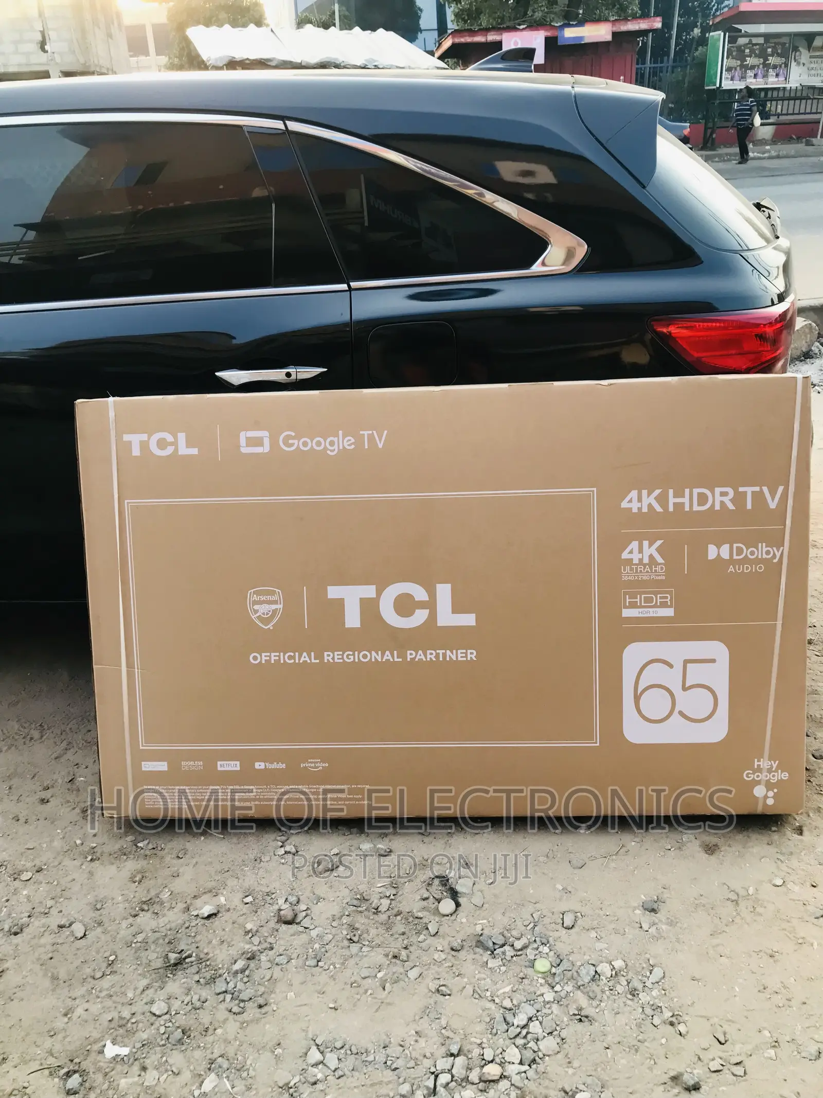 Frameless Screen Tcl 65”Smart Uhd Android Bluetooth Tele