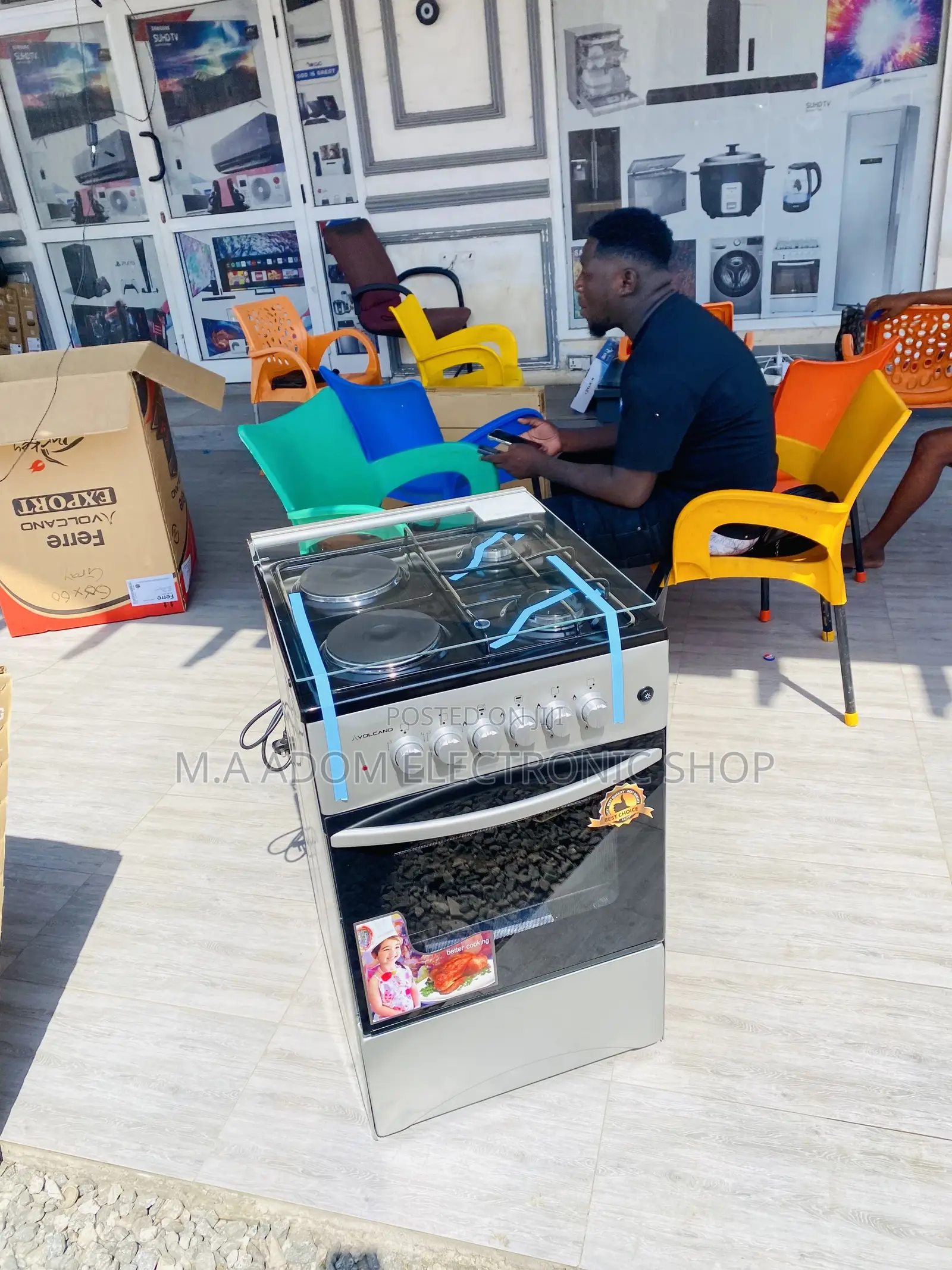 Purchase Original Volcano 50x50 2 Gas + 2 Electric Burner.