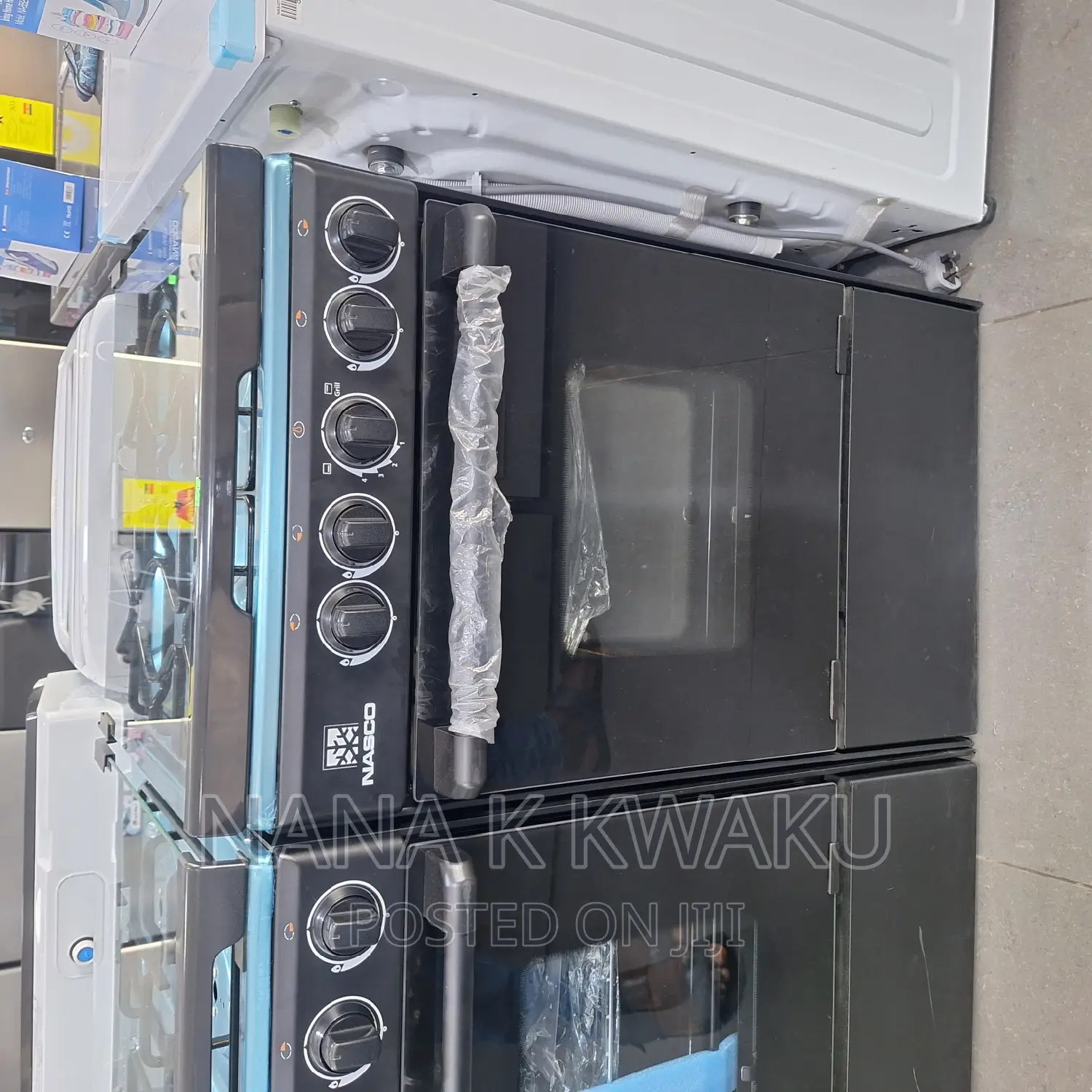 Black Diamond Nasco 4 Burner Gas Cooker With Oven Grill