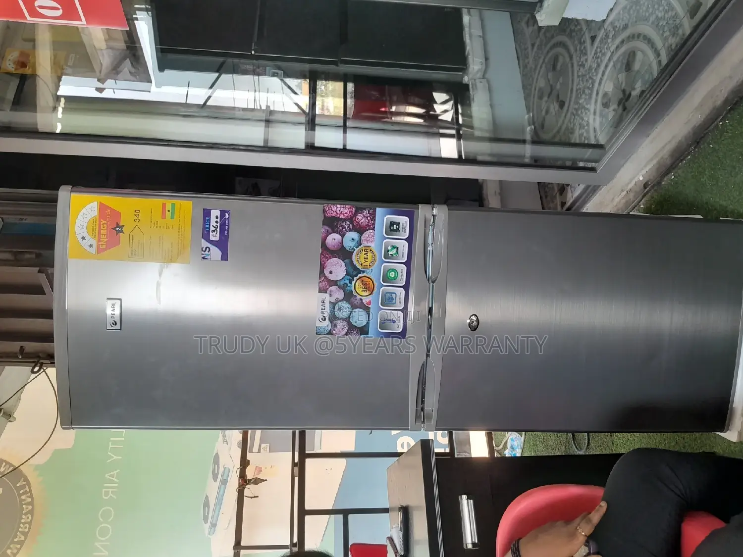 Fridge +Bottem Freezer Pearl Stainless Gray 200ltrs Fridge