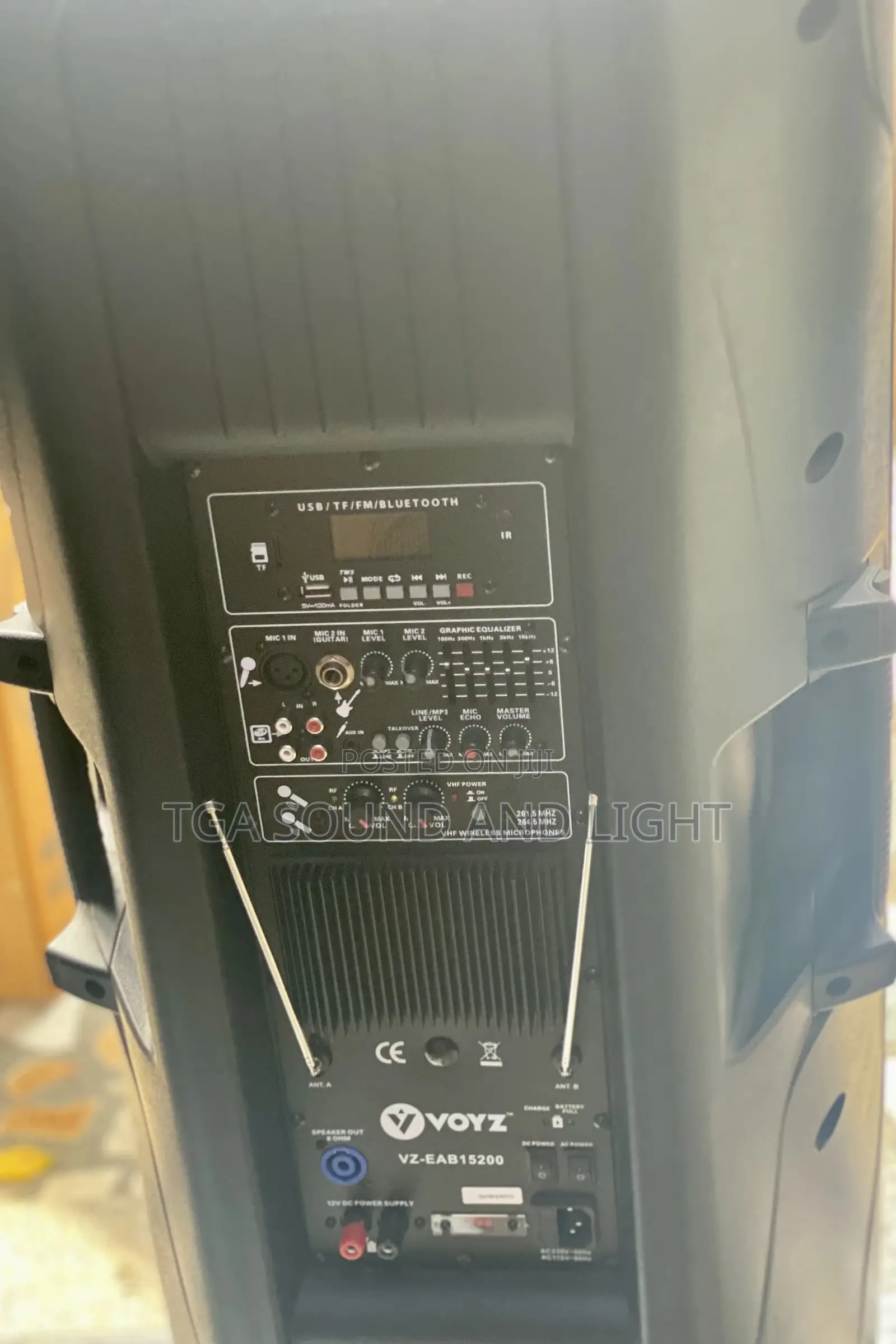 Voyz 2 X 15 Inch Active Rechargeable Speaker