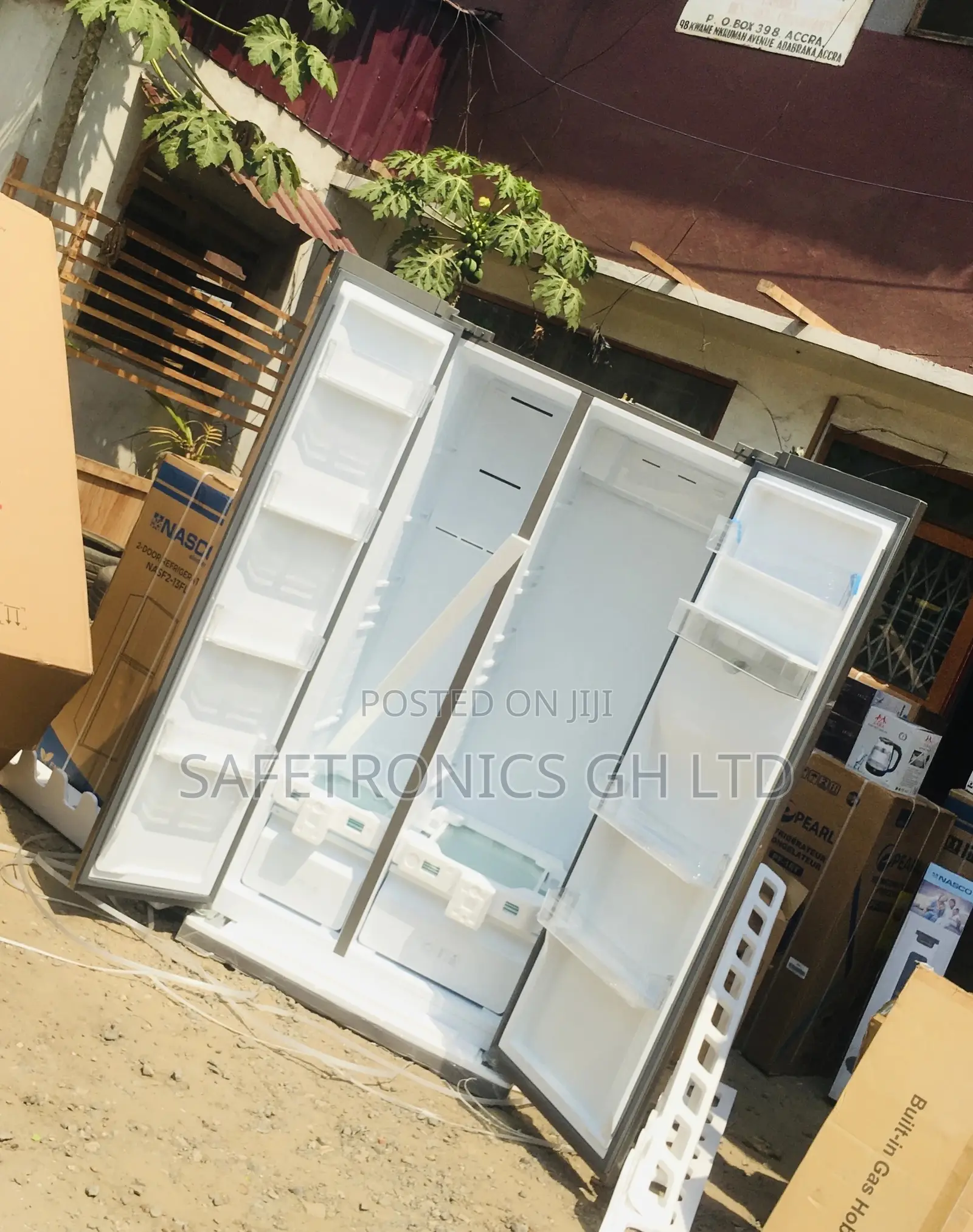Side by Side 2 Doors TCL Gray 607 Liters P520SBN Electric