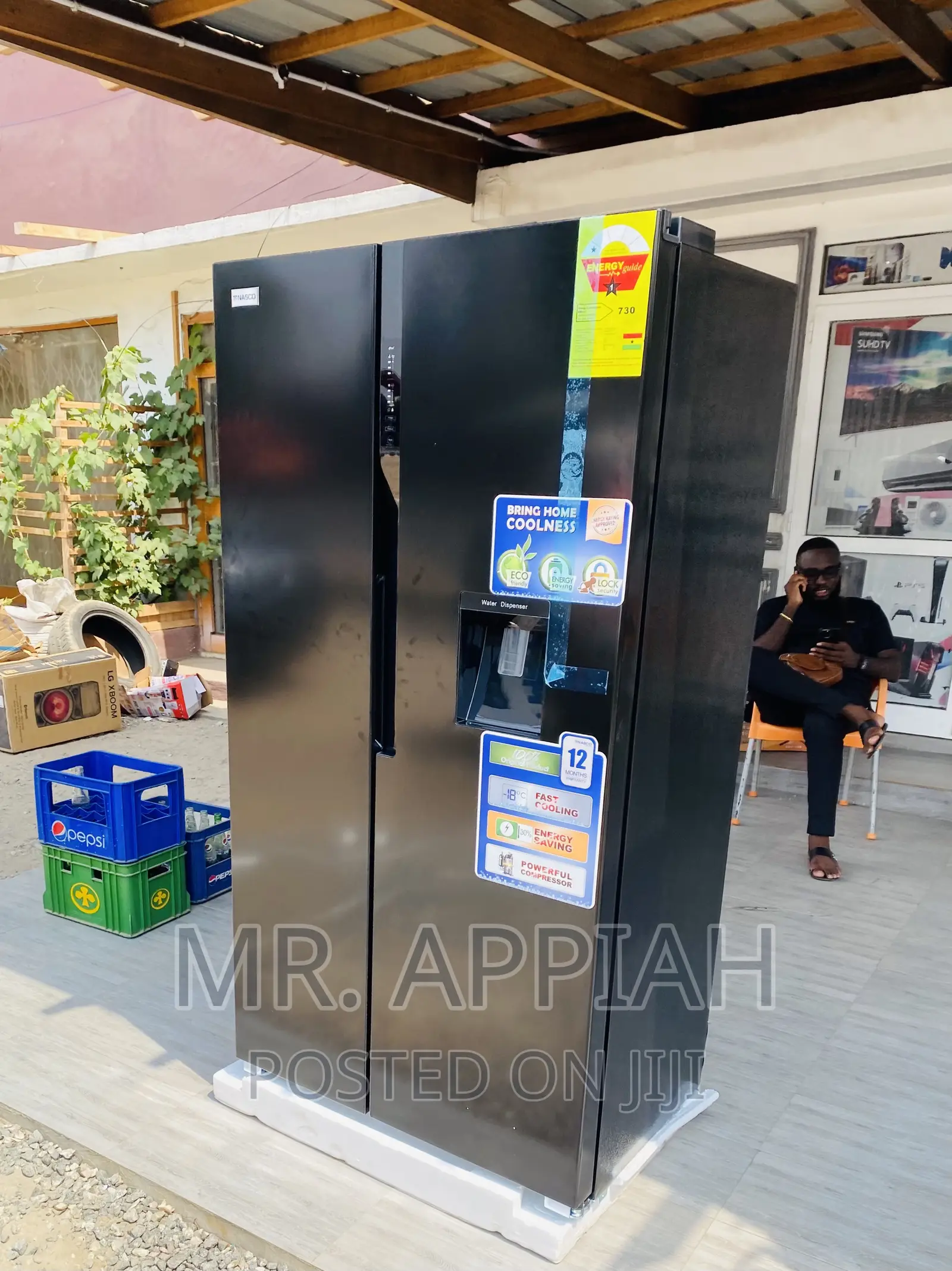 Fast Chilling NascoSide by Side Electric Fridge(Nassb2-64s)