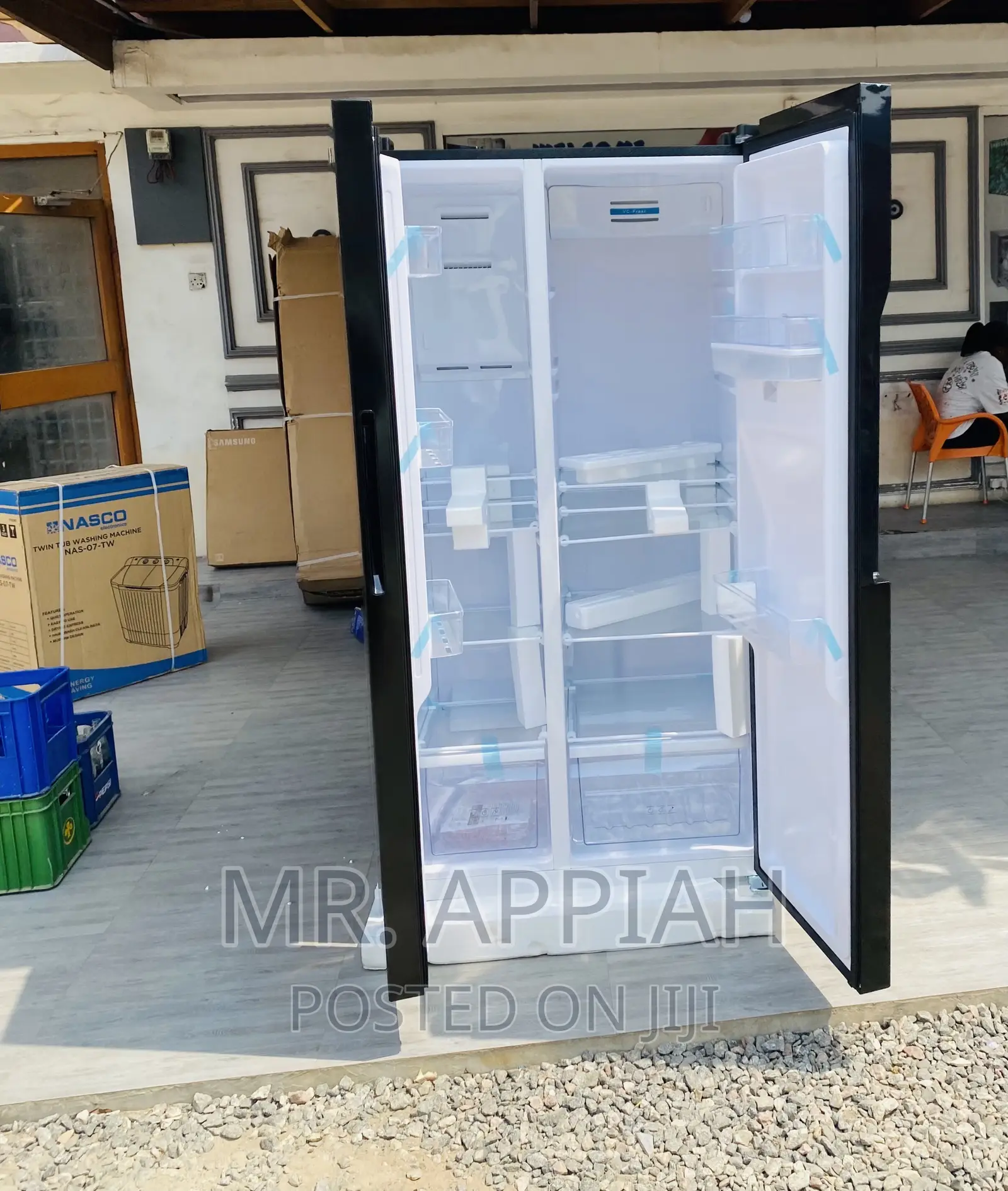 Nasco Side by Side Electric Refrigerator(Nassb2-64s)Black