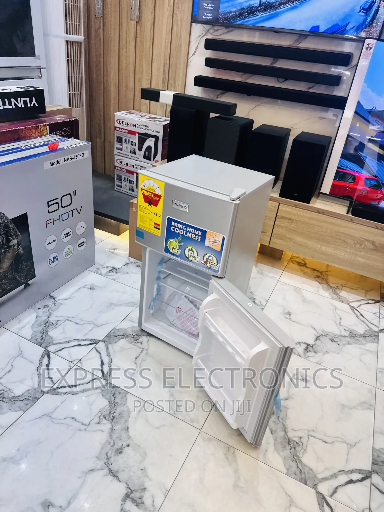 Awesome  Sleek Grey Table Top Fridge Nasco Nasd-120gfl