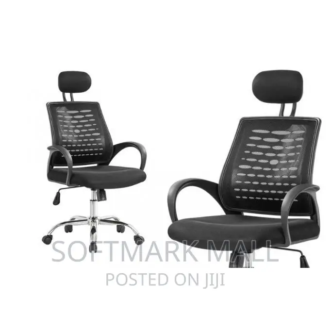 Swivel Chair With Headrest Reduced To Clear