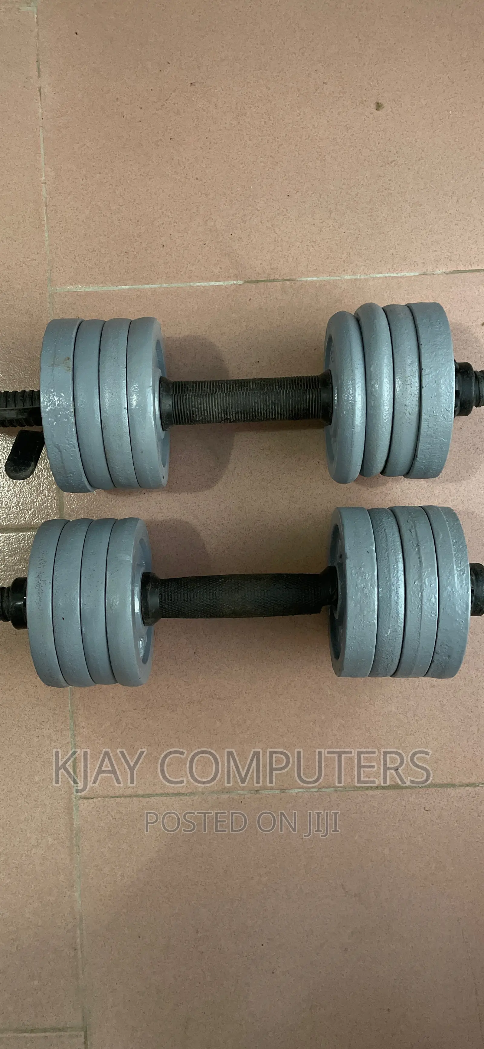 Pair of 8 Kg Carbon Steel Dumbbells