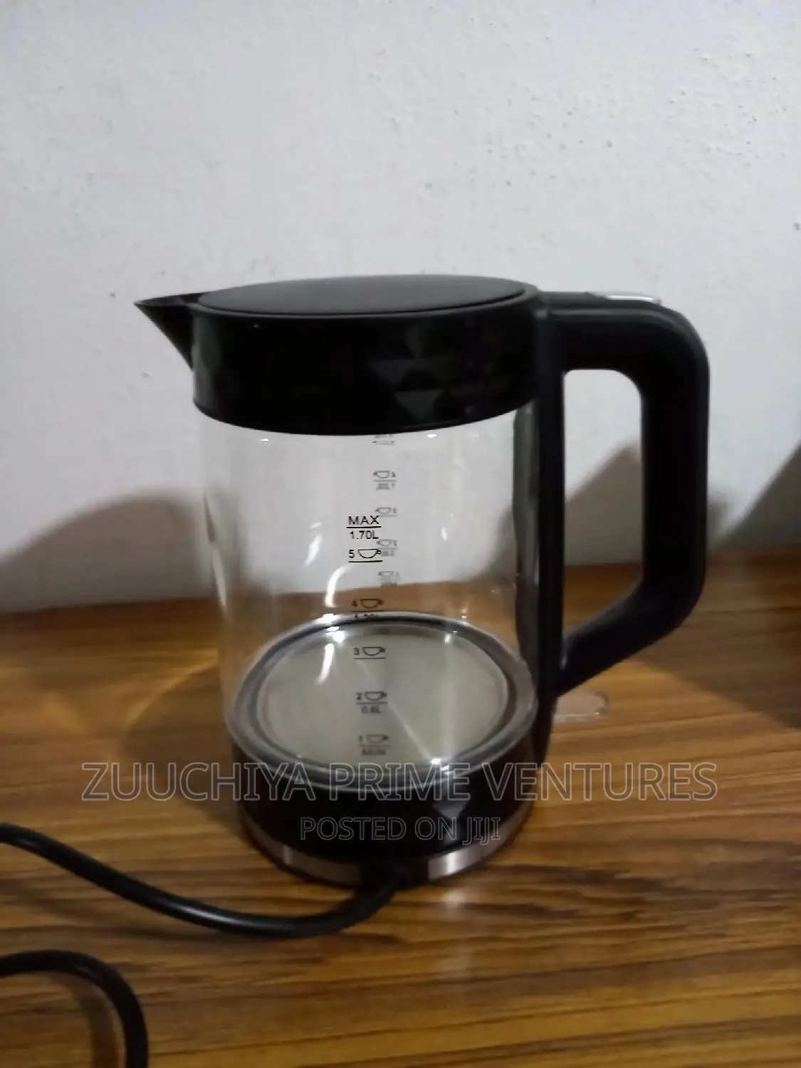 1.7l George Home Textured Glass Kettle From Uk 