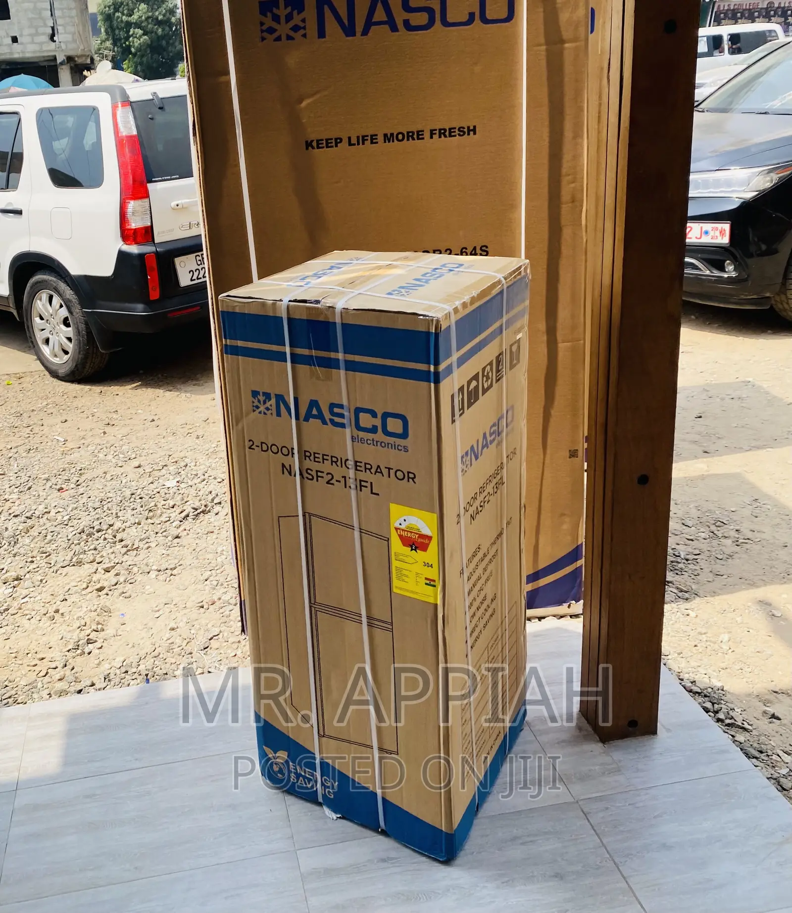 Fresh in Box Nasco Nasd2-13fl Double Door Refrigerator.