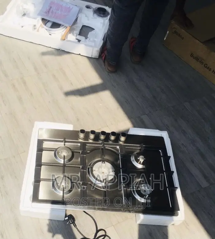 Stainless Steel Midea 75G50ME 5 Gas Burner(Built-In)Gray.