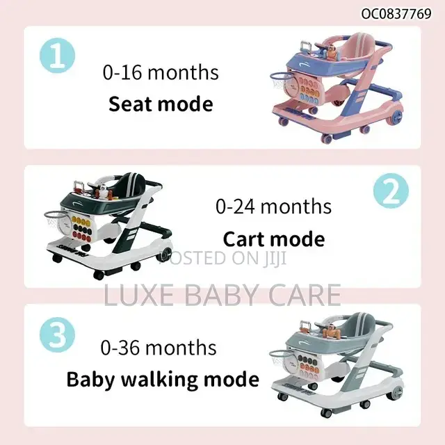 Multifunctional Musical Baby Walker