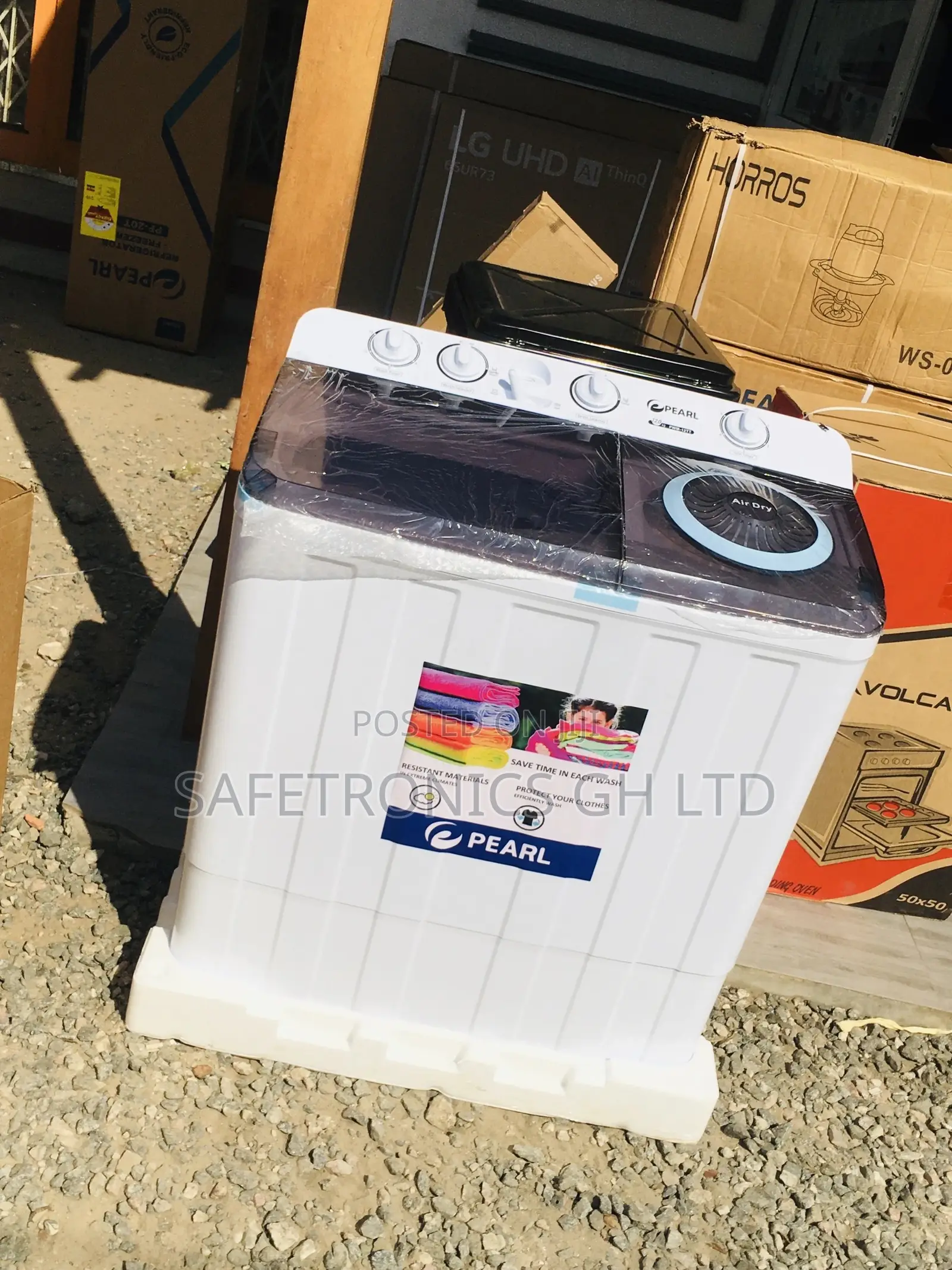 Grab Washingmachine Pearl 12kg Topload Semiautomatic