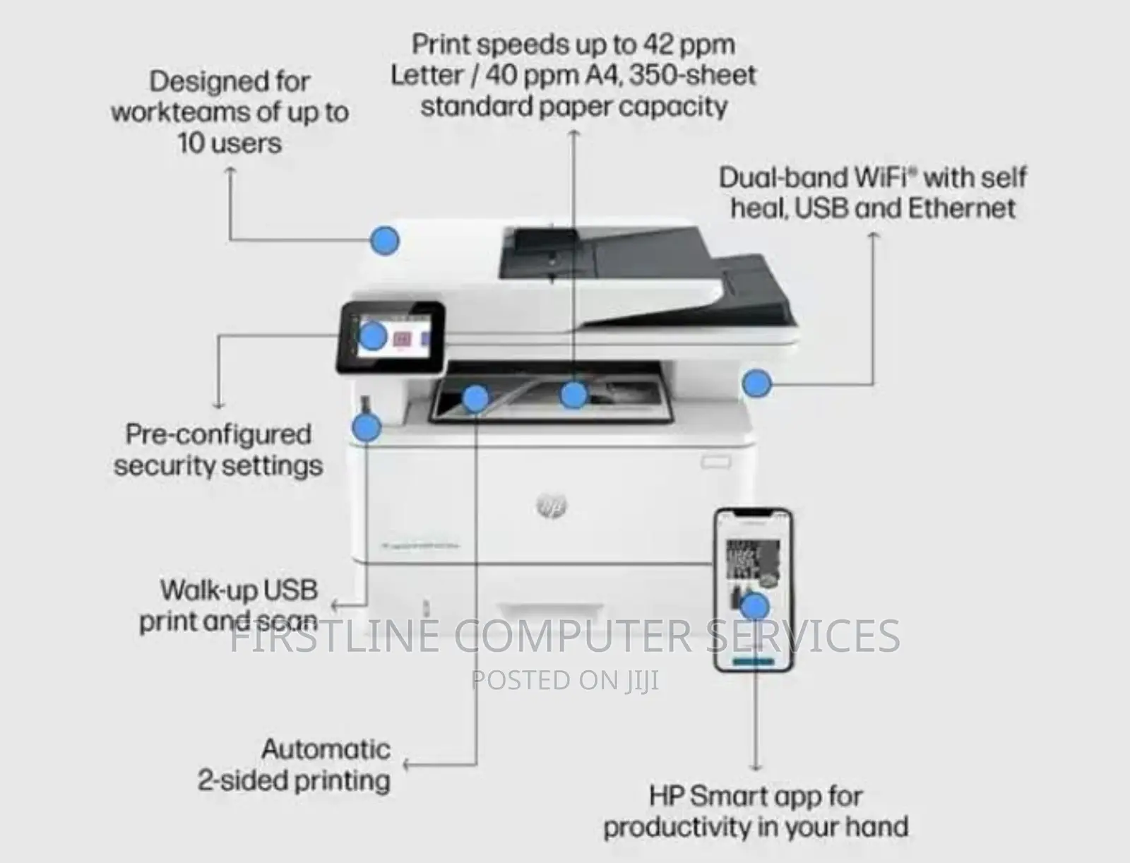 Hp Laserjet Pro MFP 4103dw Printer