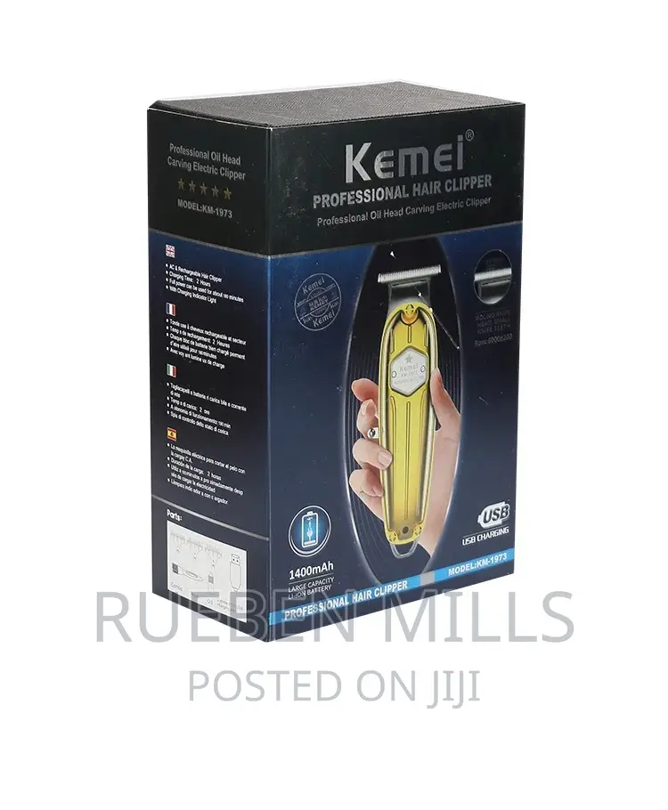 Kemei KM-1973 Professional Barber Skin Machine Beard Trimmer