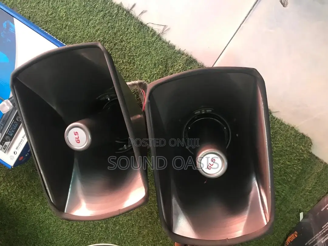 Car Horn Speakers With Power Amplifier and Cord Microphone