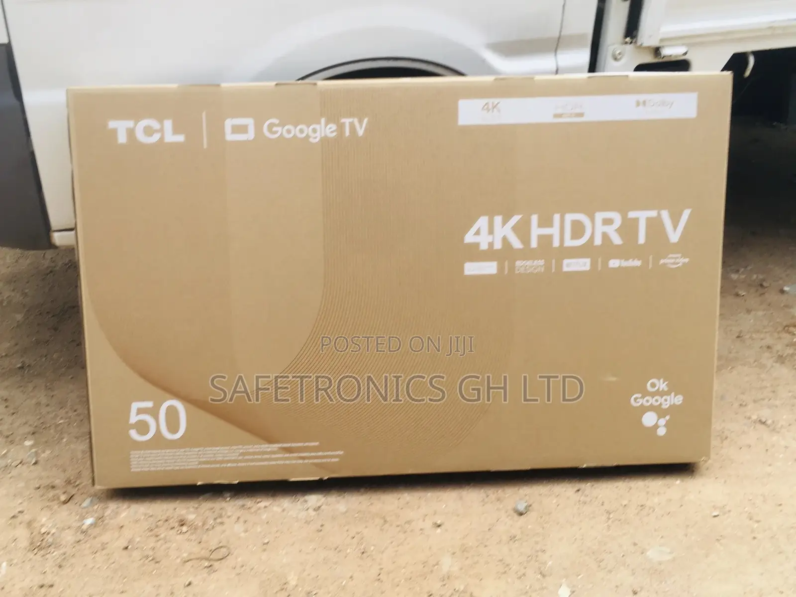 Glossy LED HDR Black Electric TCL 50 Inches Smart P635 Tv