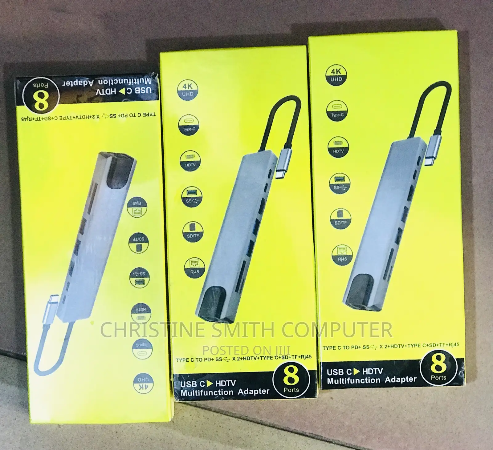 Type C 8 in 1 Adapter