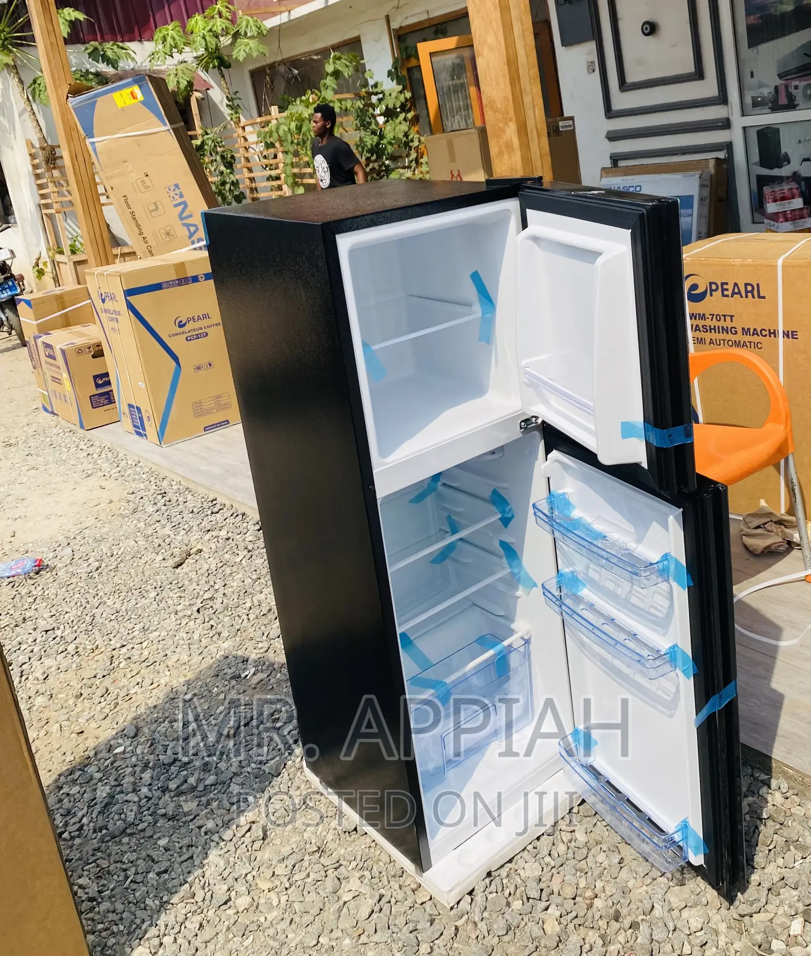 Energy Efficient Pearl Double Door Fridge(Pf 217t-2B)Mirror