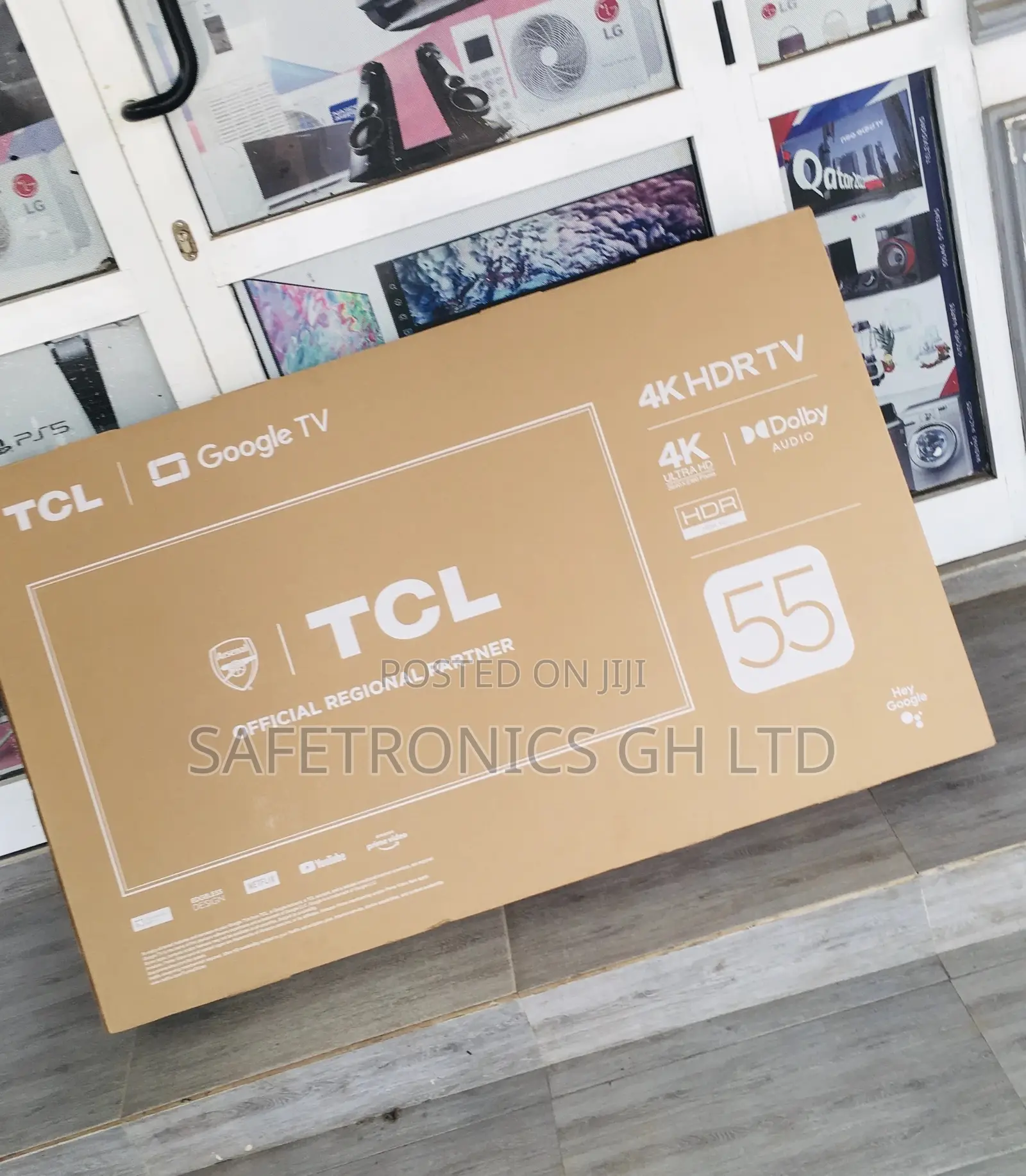 Black Electric 55 Inches Glossy LED Smart P635 HDR TCL Tv