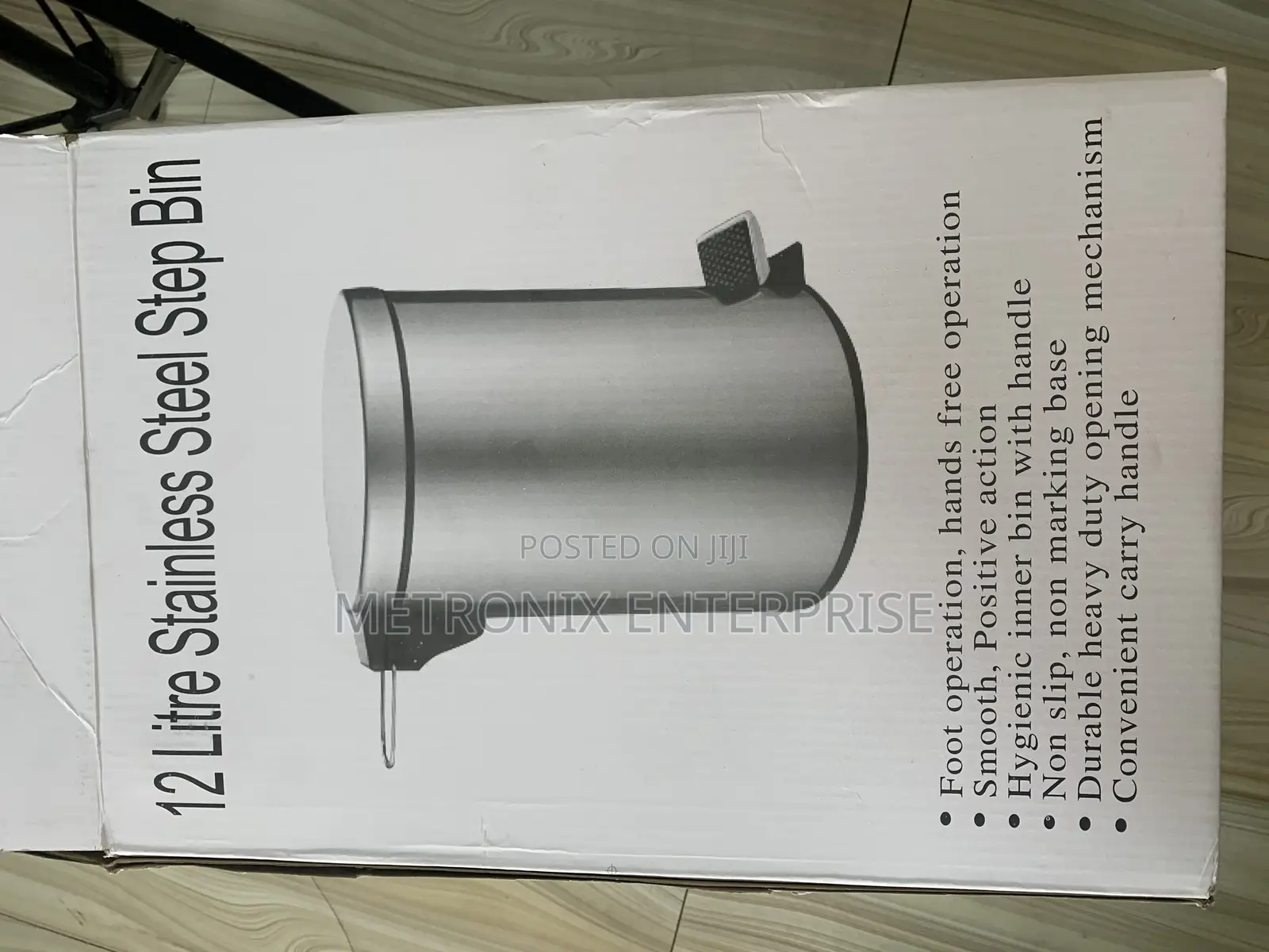Stainless Steel Step Trash Bin,12l