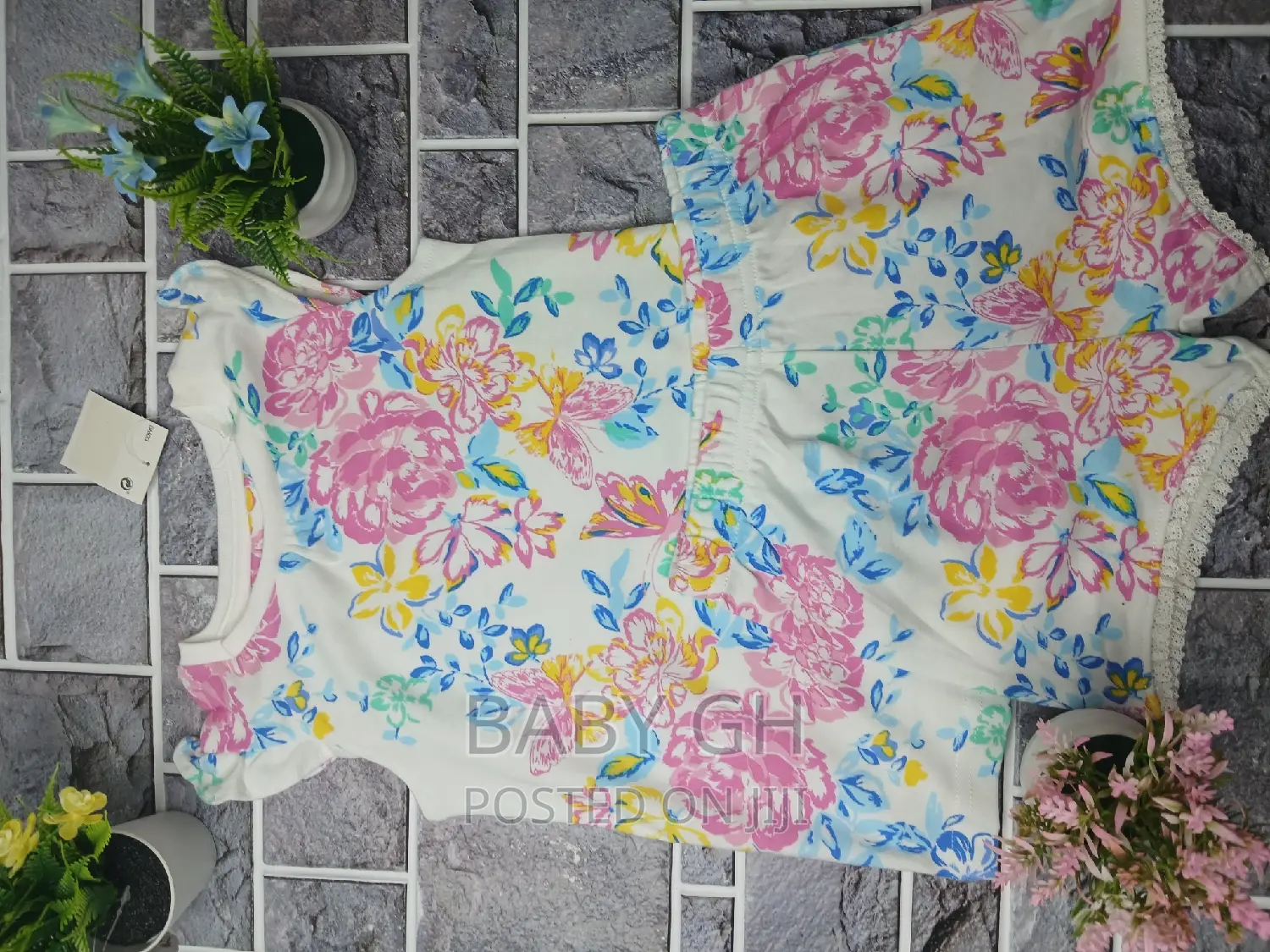 Floral Designed Kids Sleepwear