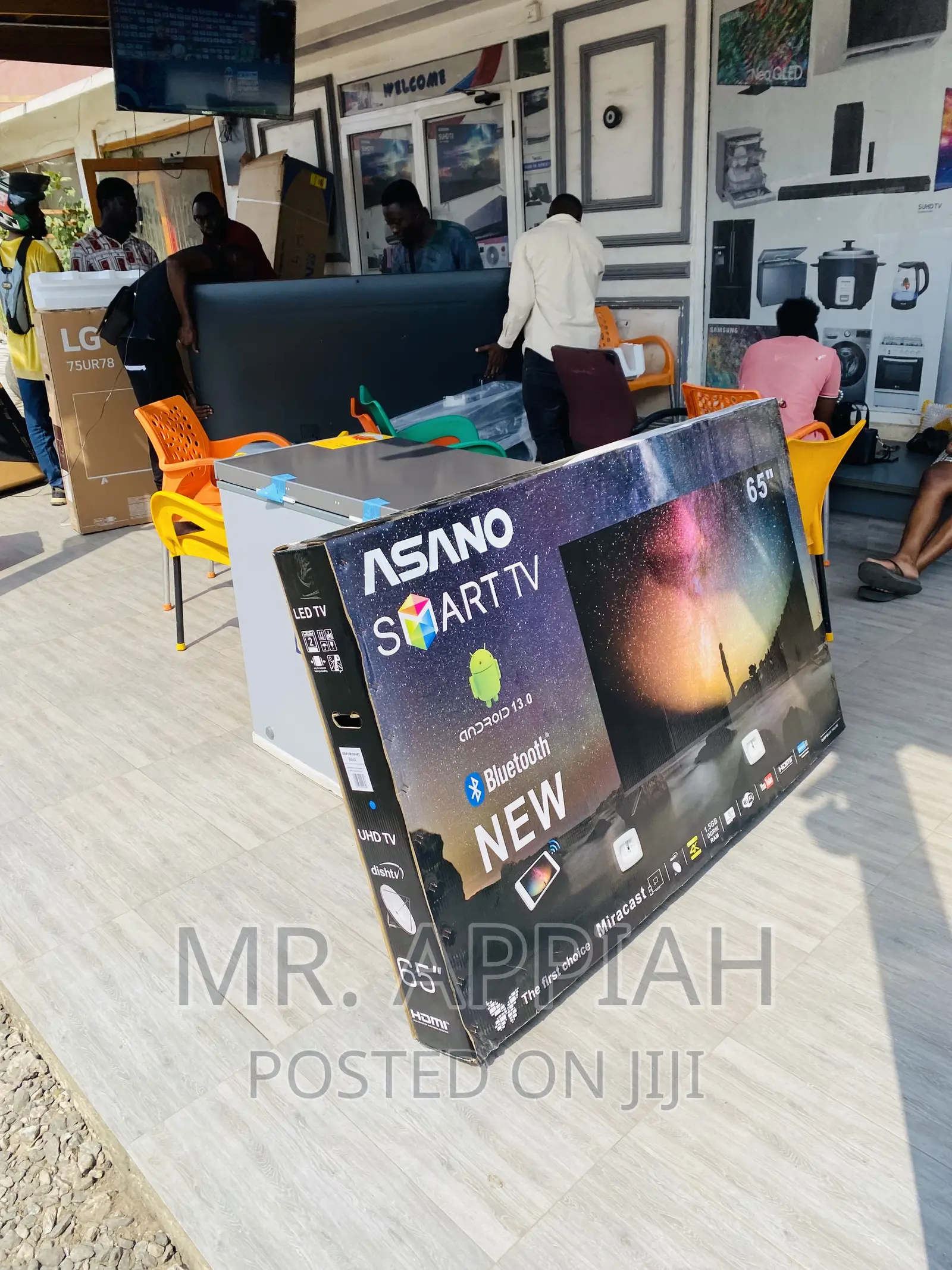 Sleek Design Asano 65” Uhd Smart Bluetooth Tv.