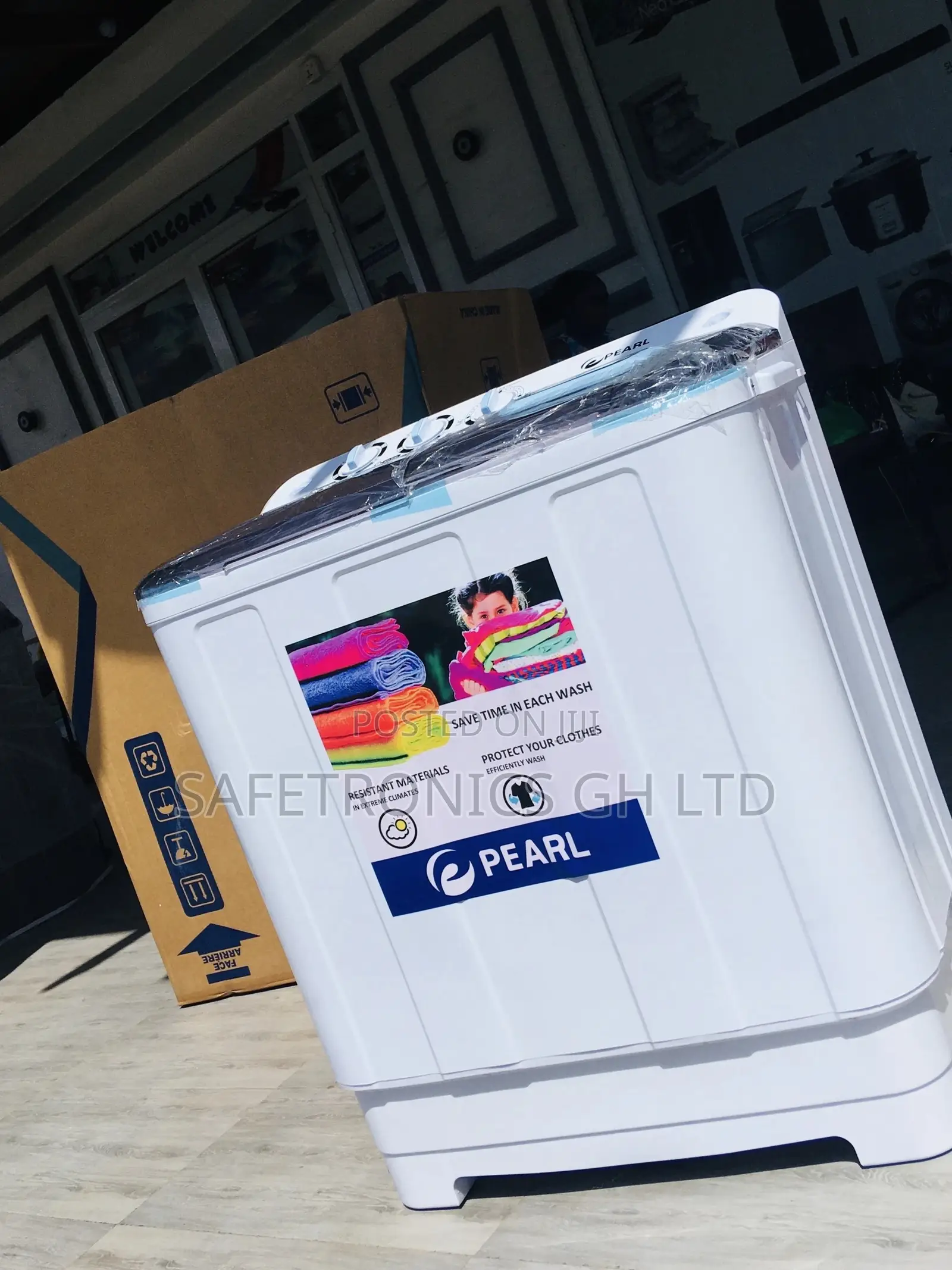 Lasting Topload Washingmachine 12kg Semiautomatic Pearl