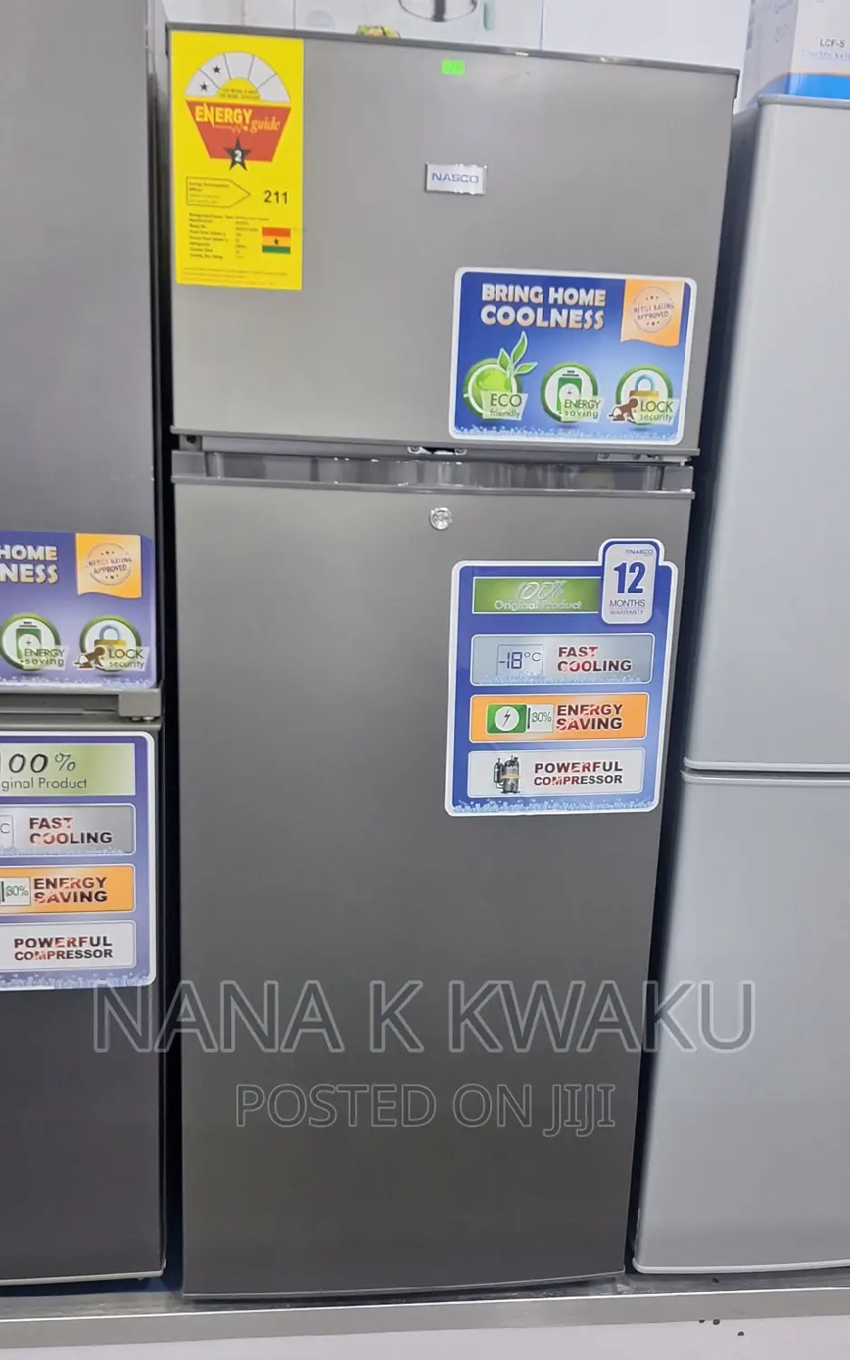 Bring Home Happiness/Nasco 201litres Top Freezer/Fridge