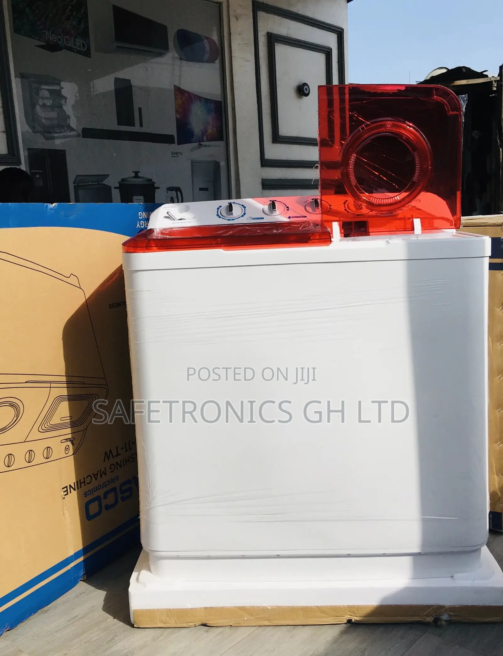 Electric 11kg Washingmachine Topload Nasco Semiautomatic