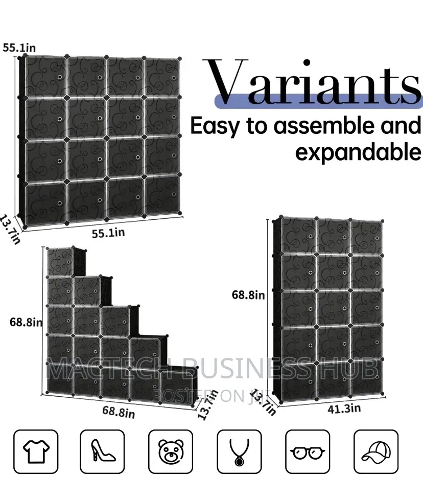 Portable Plastic Storage (25 Cubes)