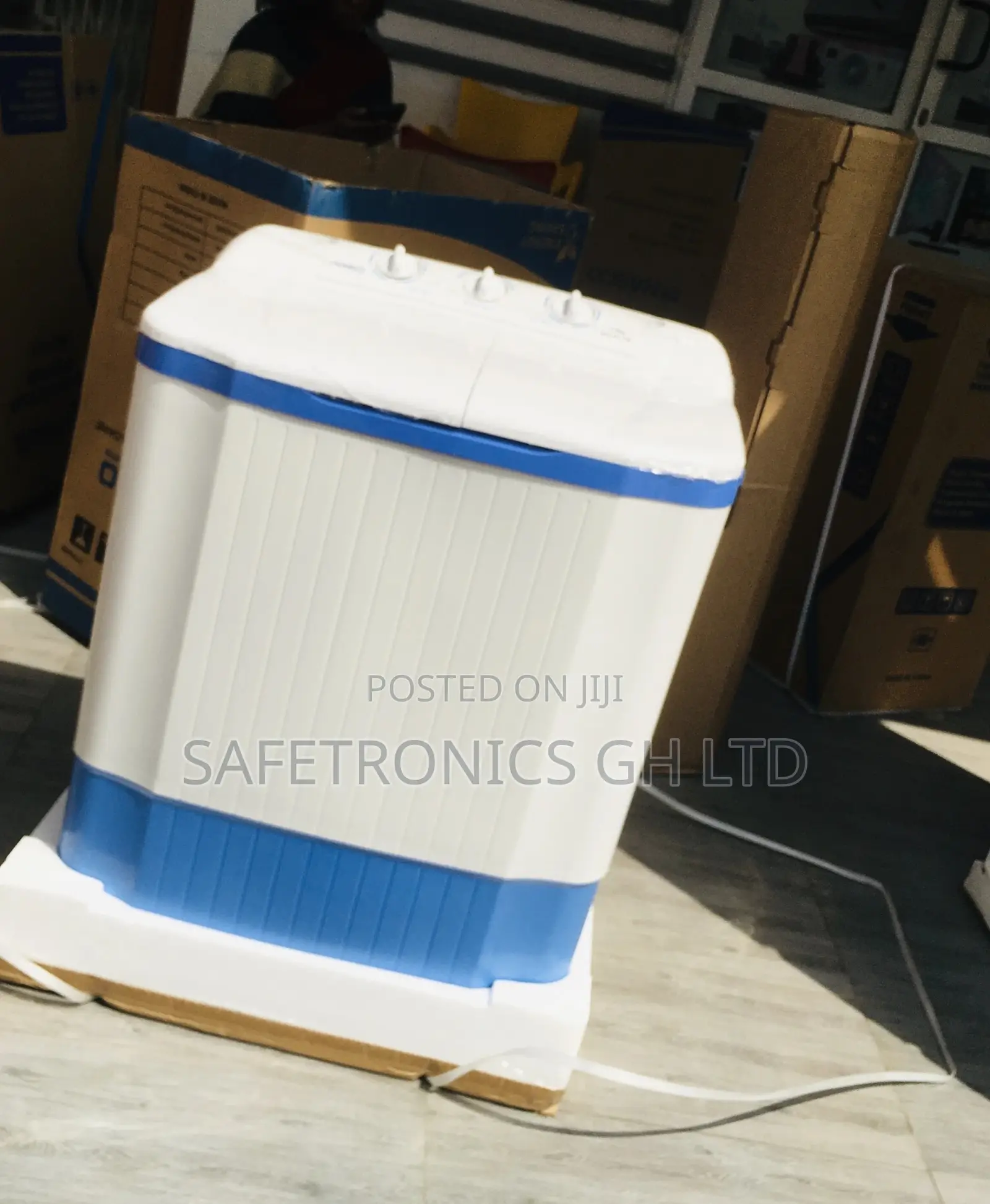 Nasco Blue/White Topload Semiautomatic 7kg Washingmachine