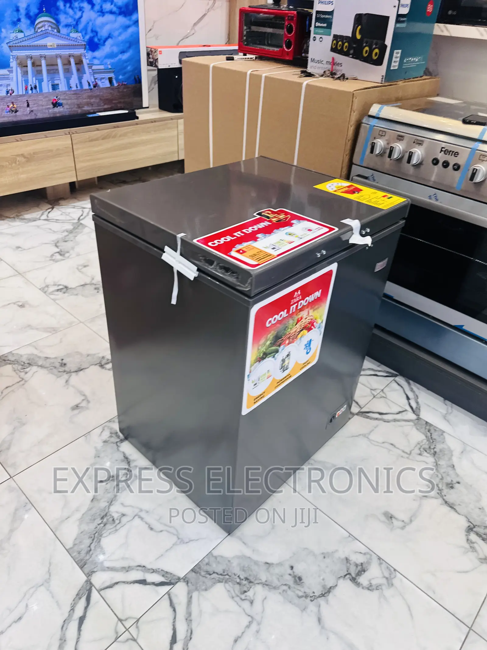 Chest Mini Size Freezer Zara 144L Grey Color