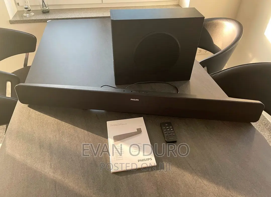 Powerful Philips Soundbar With Wired Woofer Bluetooth, Usb