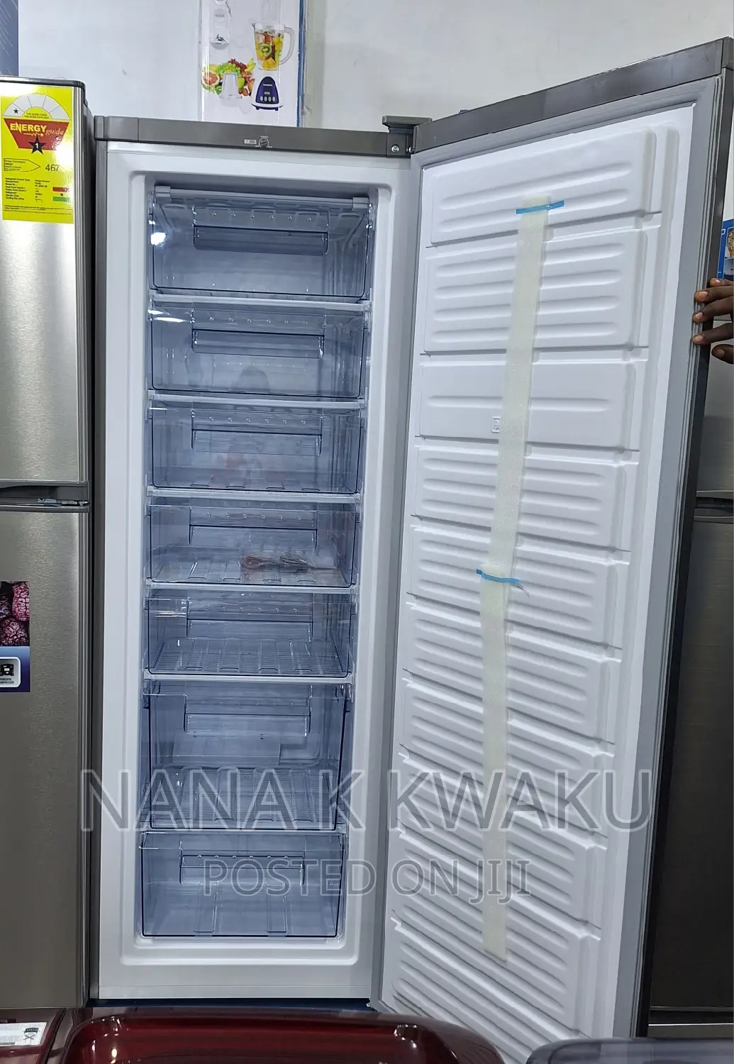 Single Door_standing Freezer With 7 Drawers Freezer