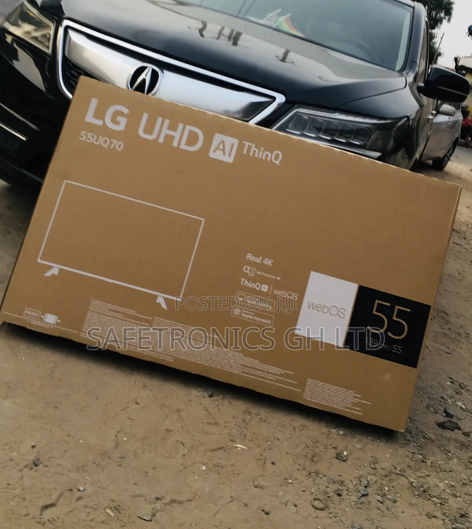 Electric 55 Inches Glossy LED UHD UQ70 LG Smart Black Tv