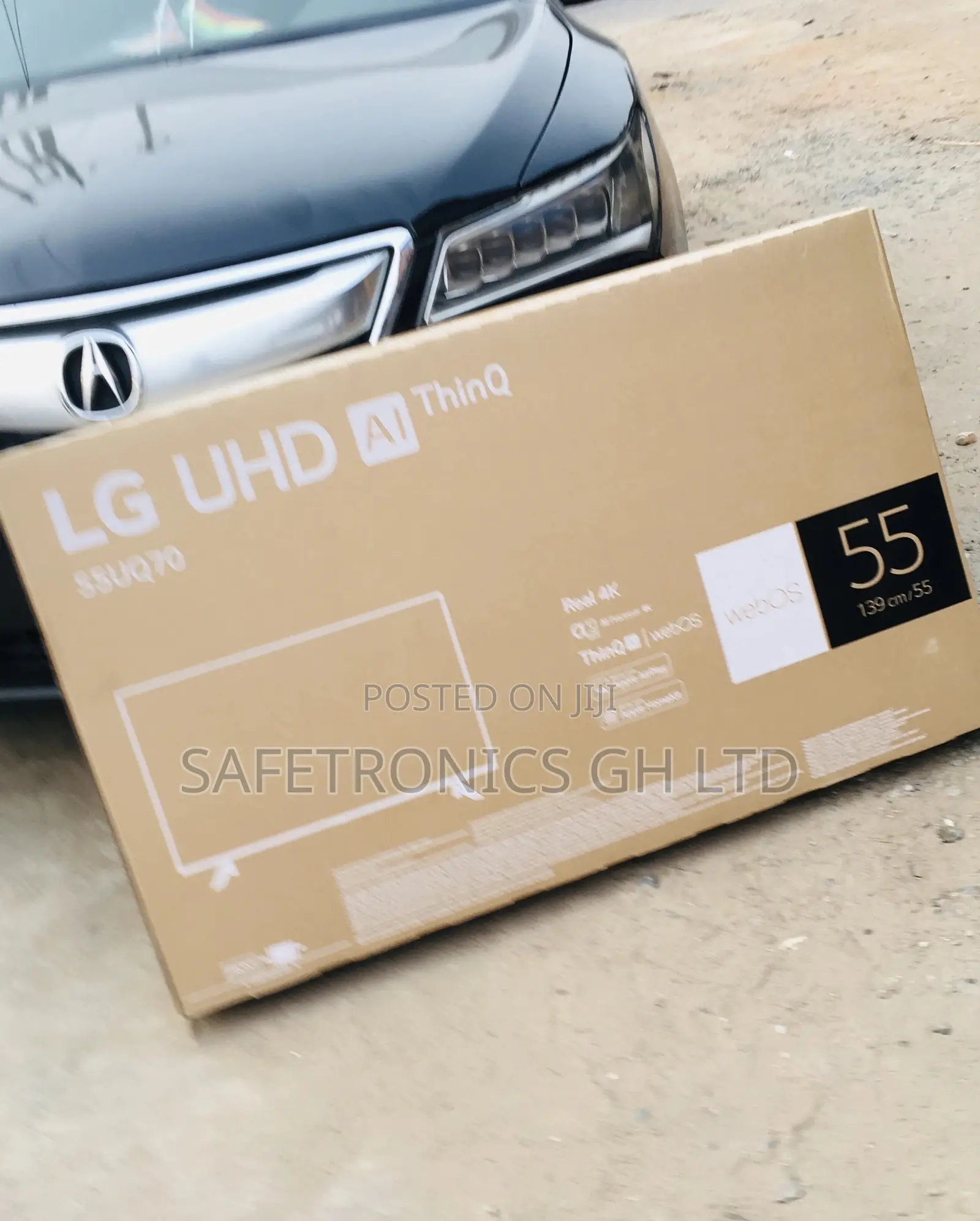 Electric 55 Inches Glossy LED UHD UQ70 LG Smart Black Tv