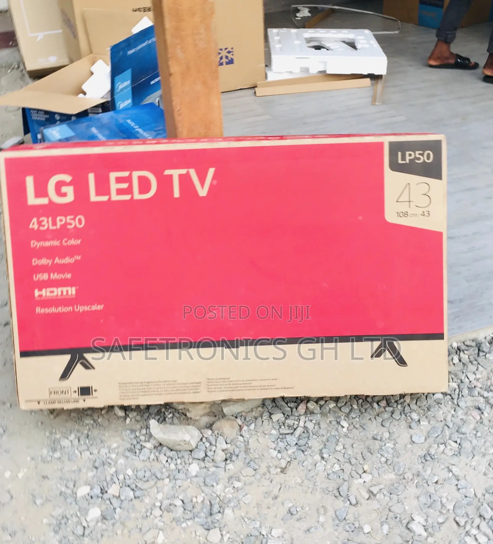 LP50 43 Inches Glossy UHD LED LG Smart Electric Black Tv