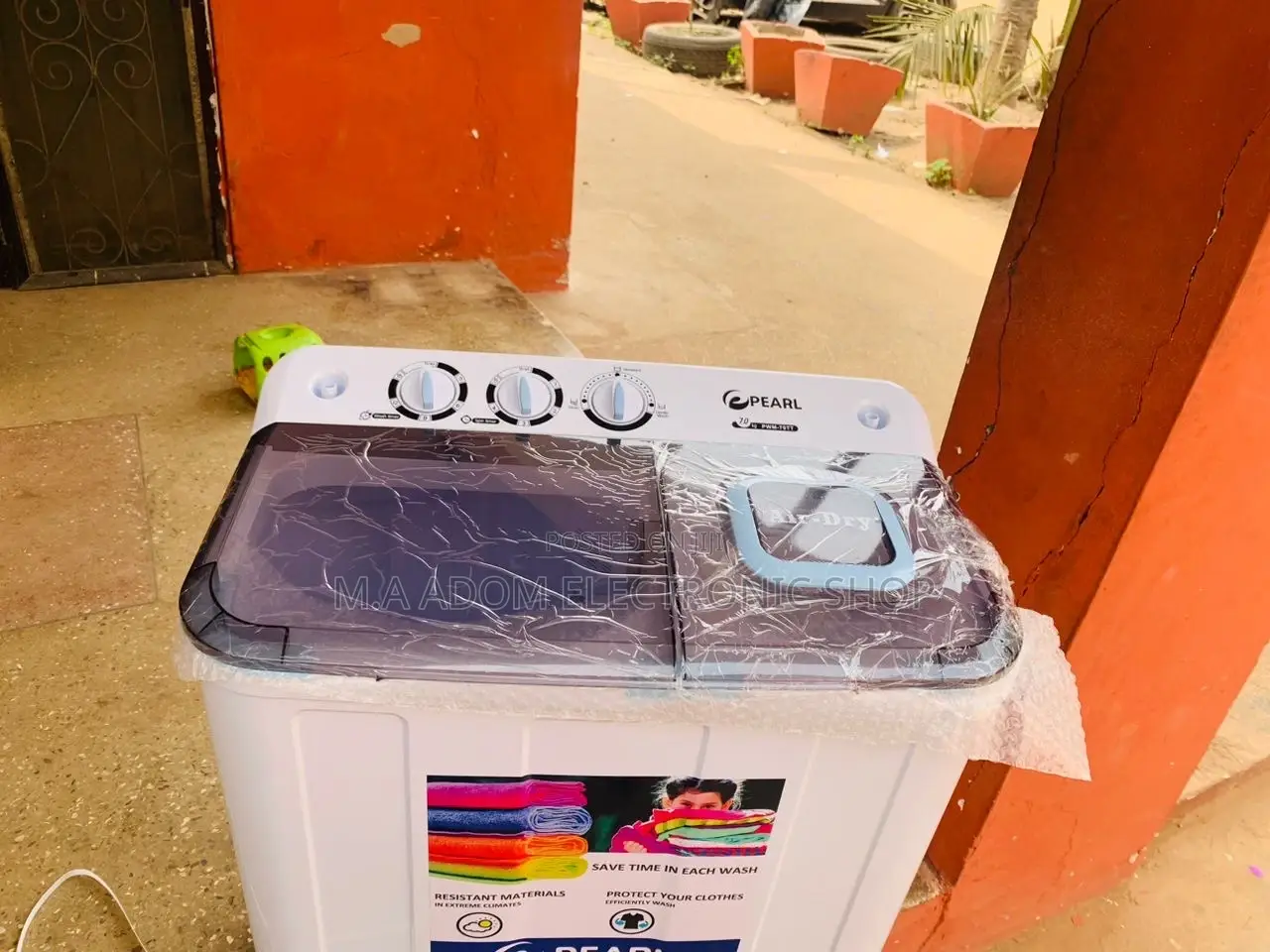 Brand New Pearl 7kg Twin Tap Electric Washing Machine.