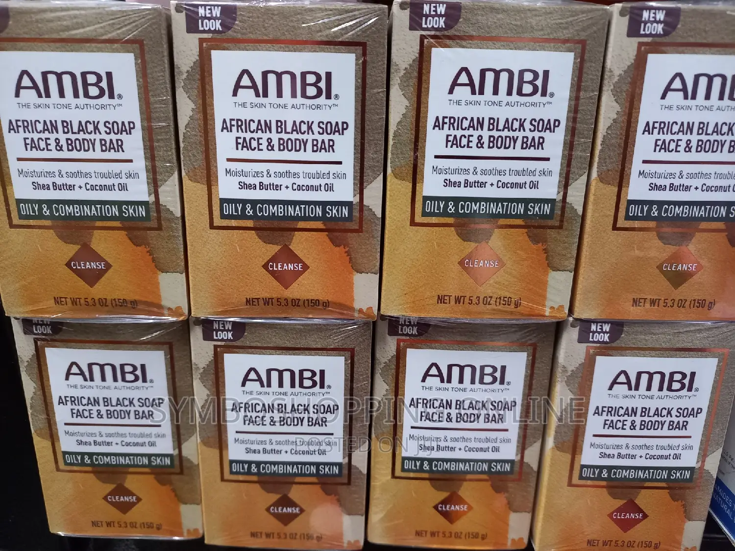 AMBI - African Black Soap Face Body Bar 150g 3pack