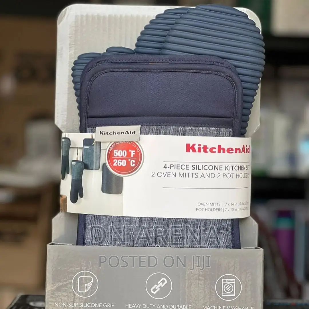 Kitchenaid Chambray 4-Piece Mitt Set