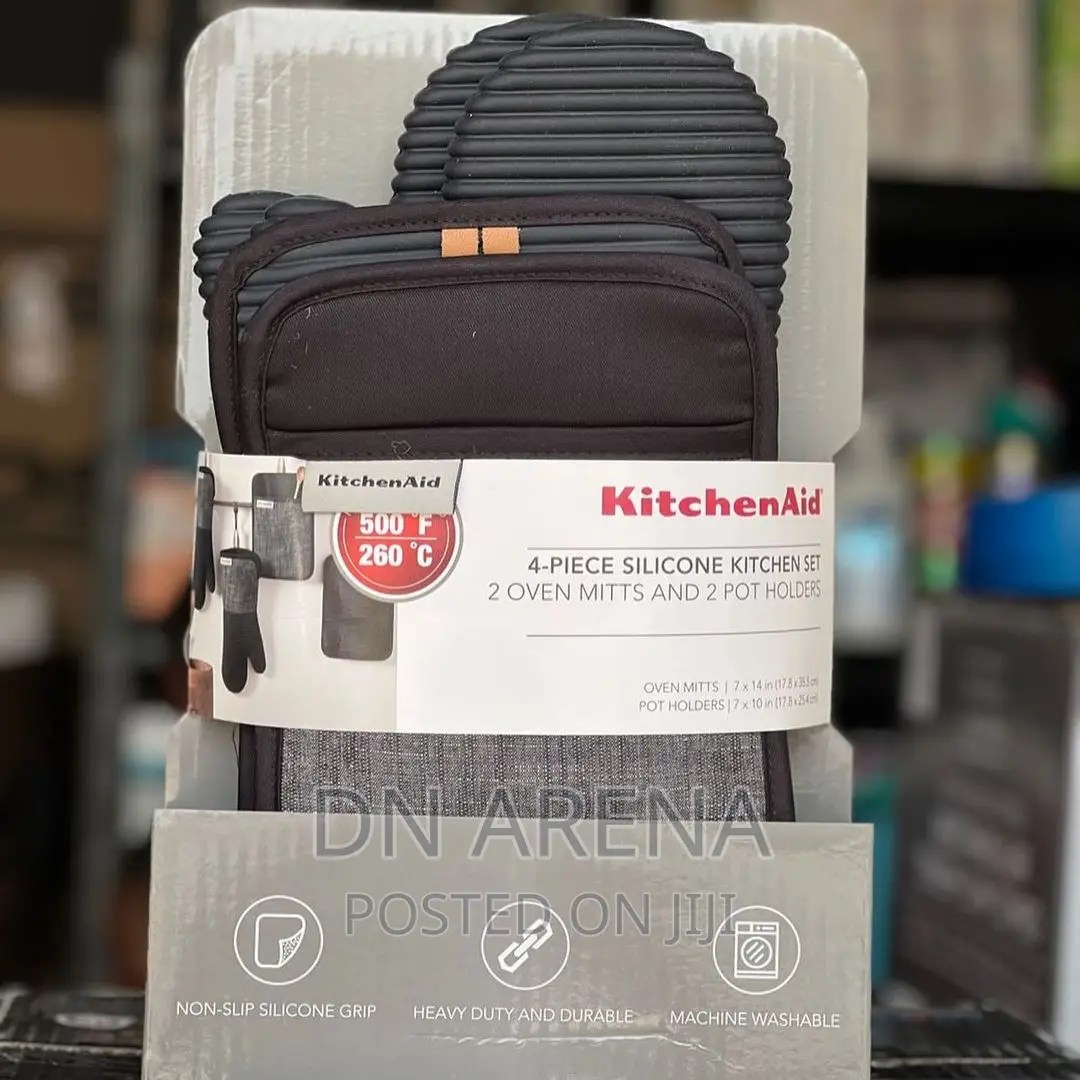 Kitchenaid Chambray 4-Piece Mitt Set
