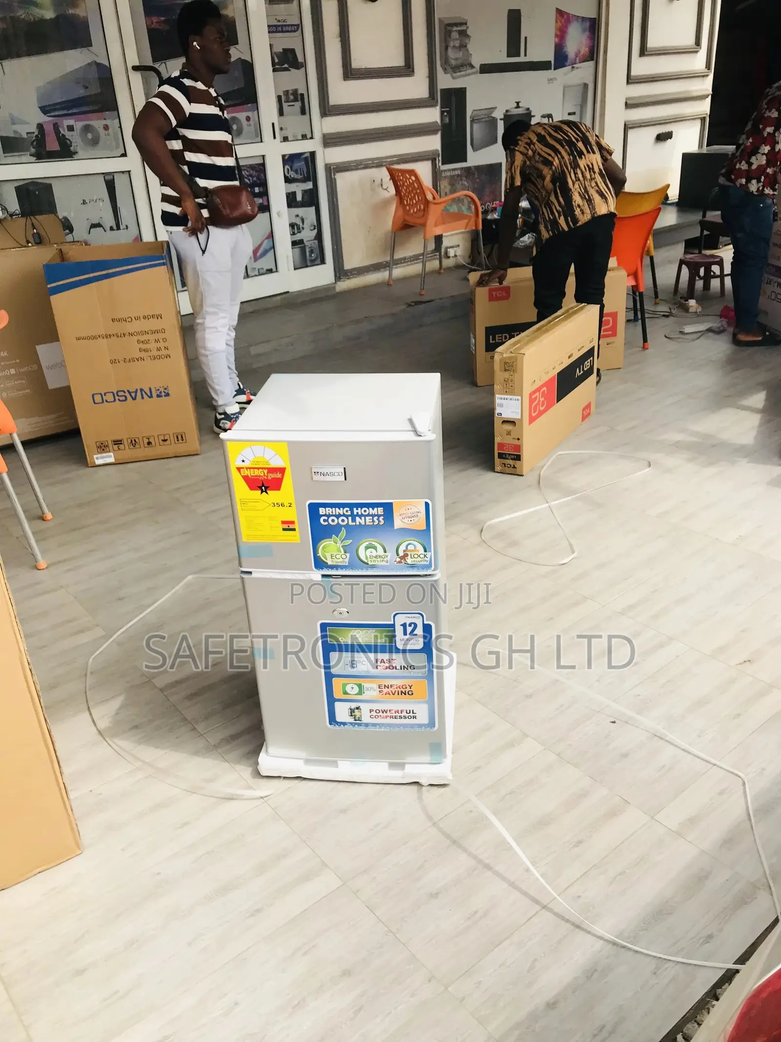 Topfreezer Doubledoor Gray Durable Nasco Nasf2-120 Fridge