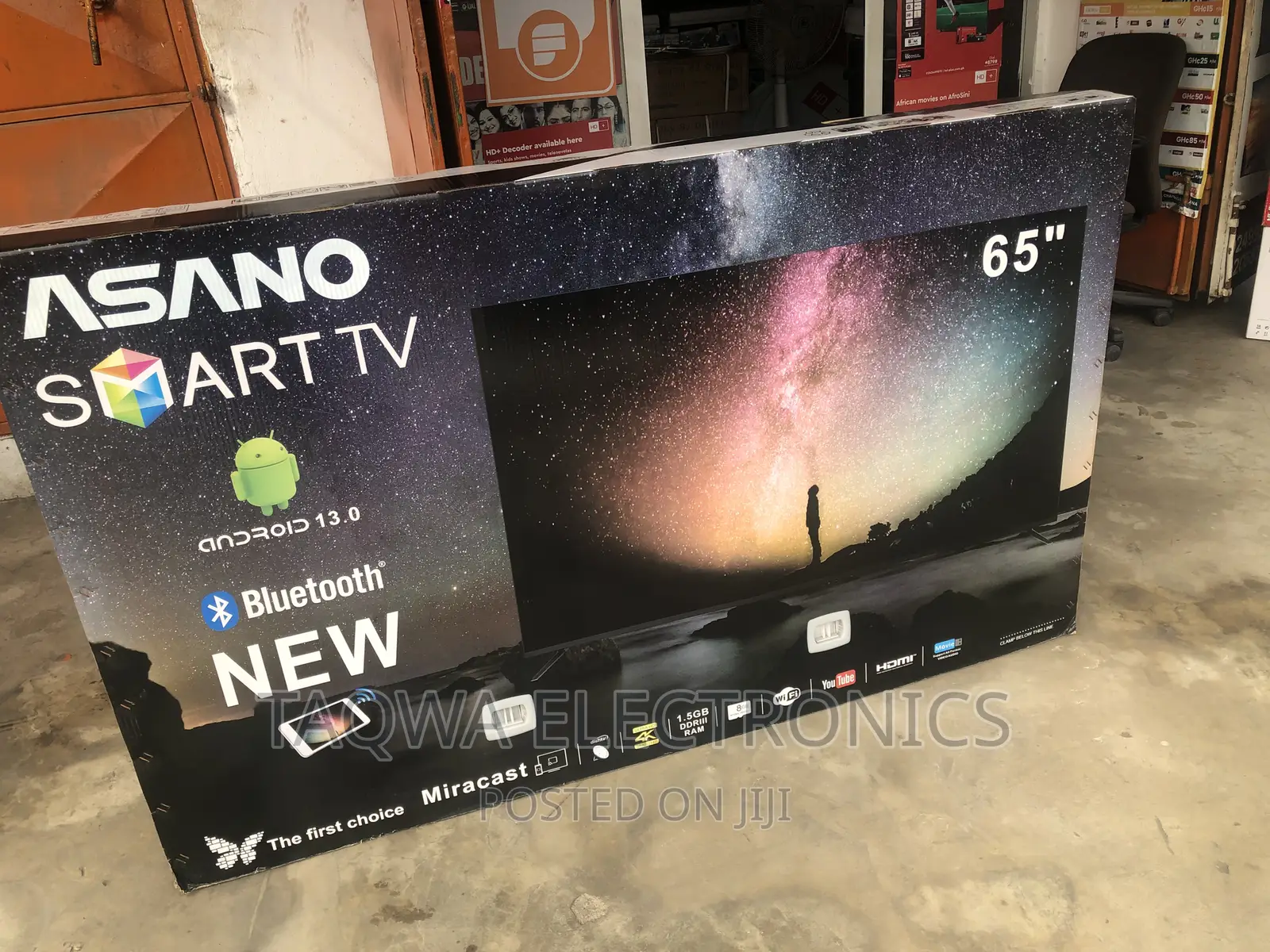 Brand New Asano 65inch Smart Tv