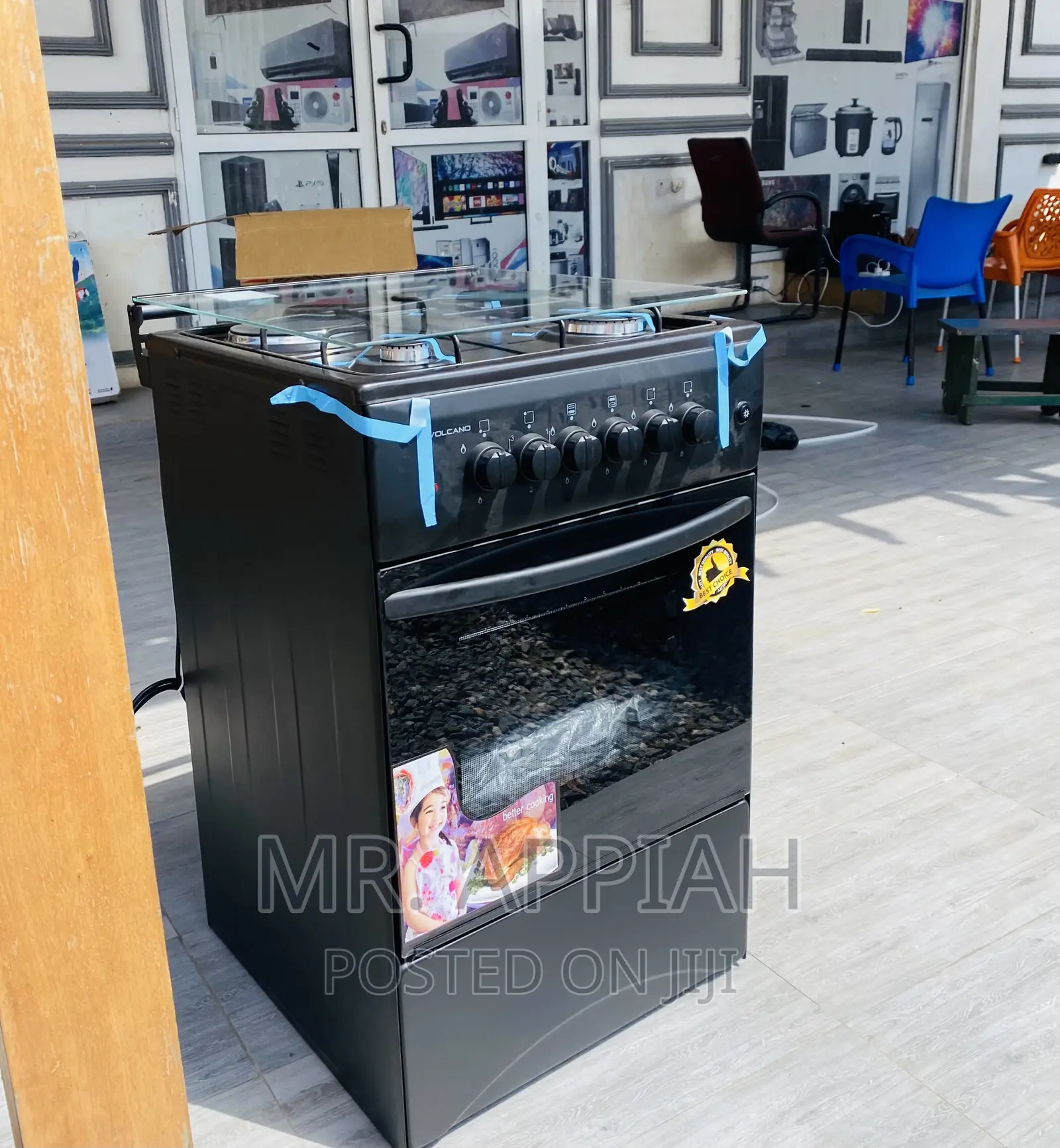 Purchase Classic Volcano50x50 3 Gas+1 Electric Burner,Black
