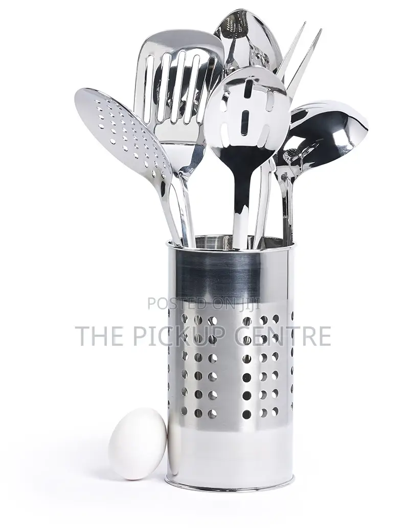 Basic Essentials 7 Piece Stainless Steel Tub of Tools Set
